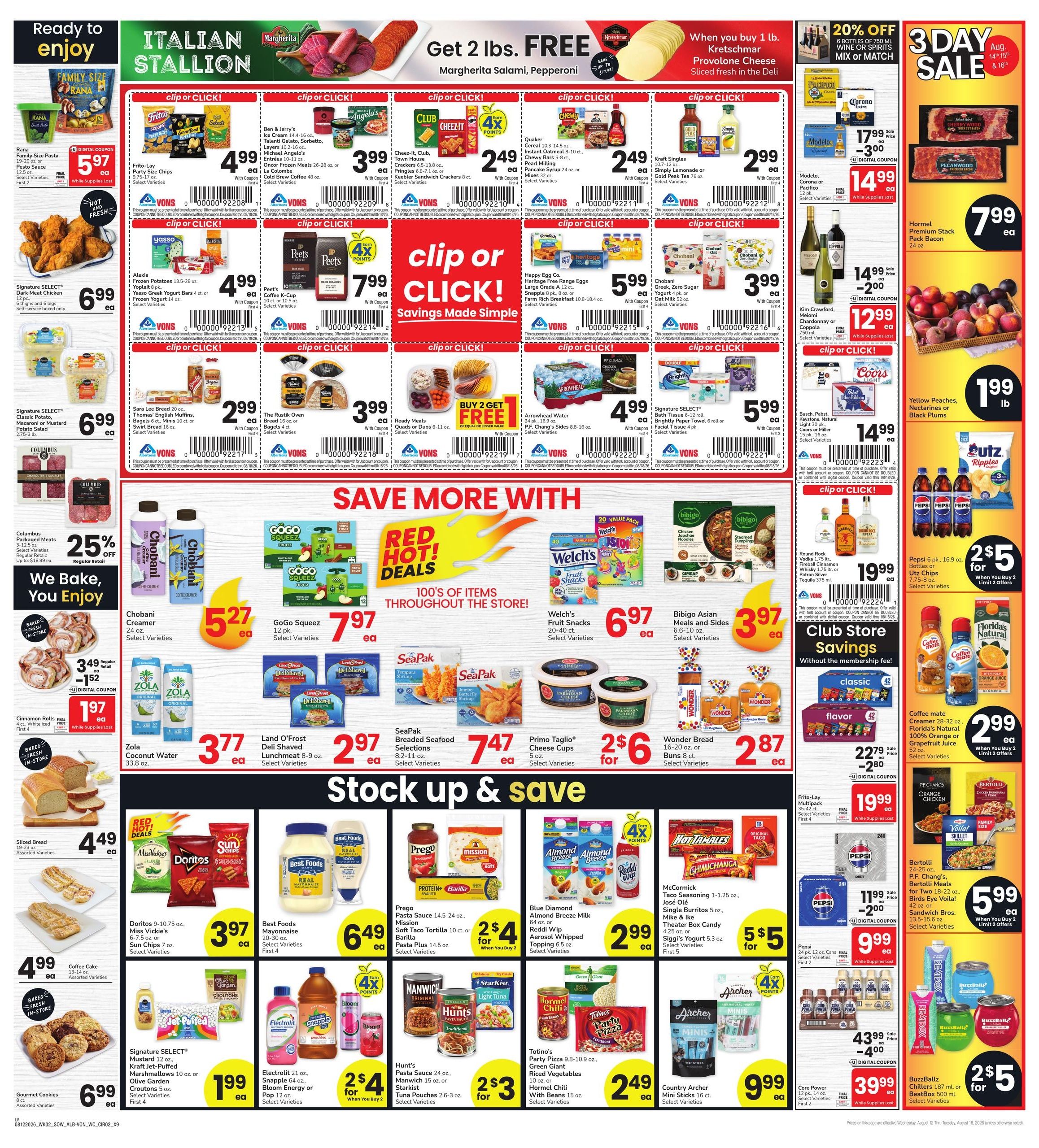 Albertsons (Las Vegas–North Las Vegas Area, NV) Weekly Ad August 12 - 18, 2026