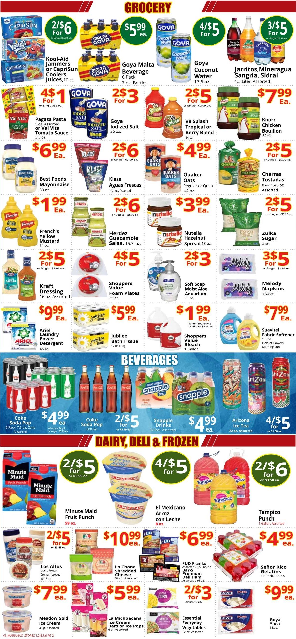 Mariana's Supermarkets (Las Vegas–North Las Vegas Area, NV) Weekly Ad August 11 - 17, 2026