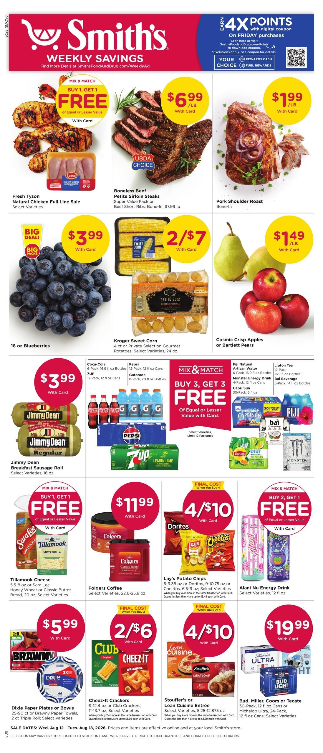 Smith's (Las Vegas–Henderson Area, NV) Weekly Ad August 12 - 18, 2026