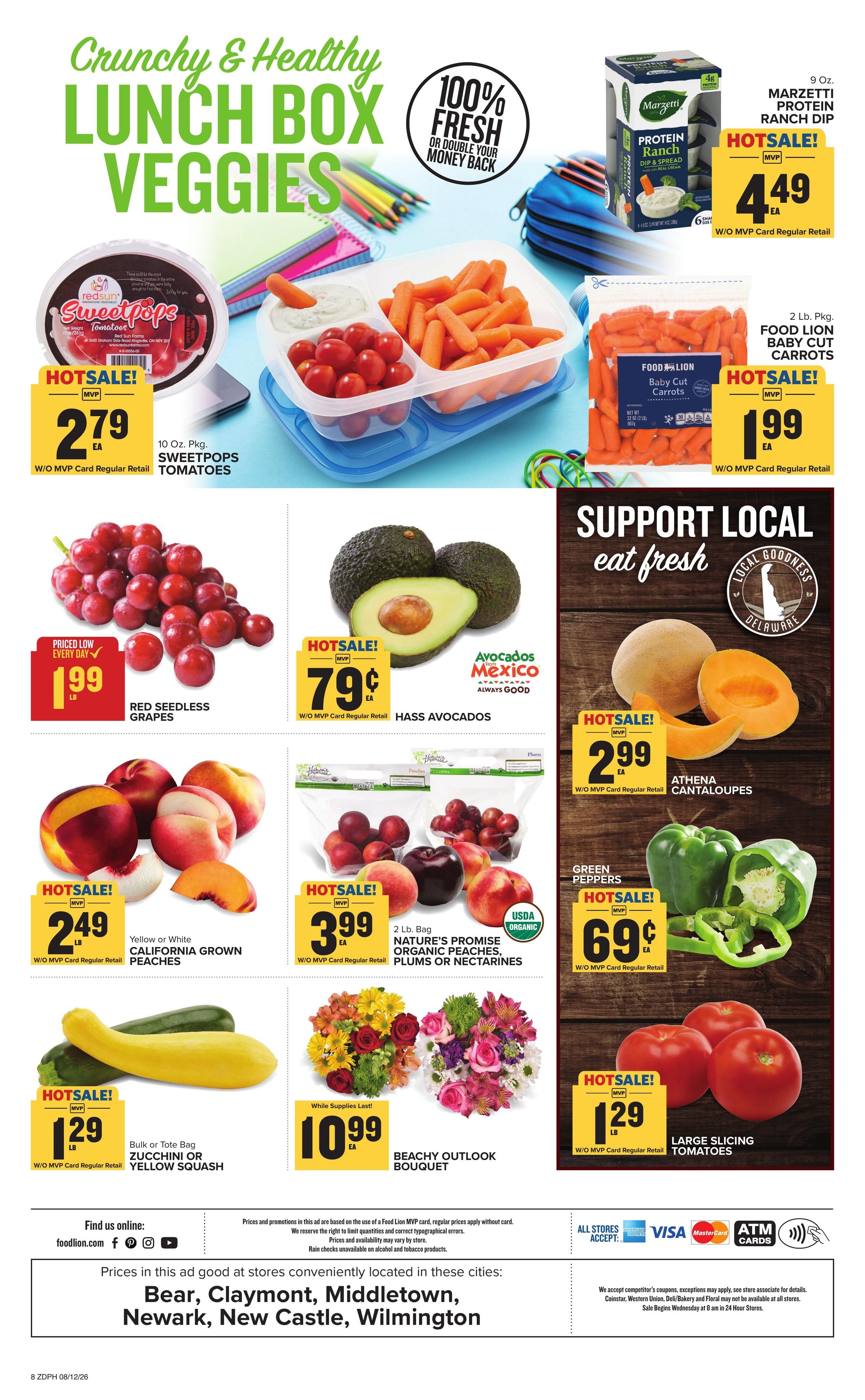 Food Lion (Philadelphia–Haddonfield Area, NJ–PA) Weekly Ad August 12 - 18, 2026