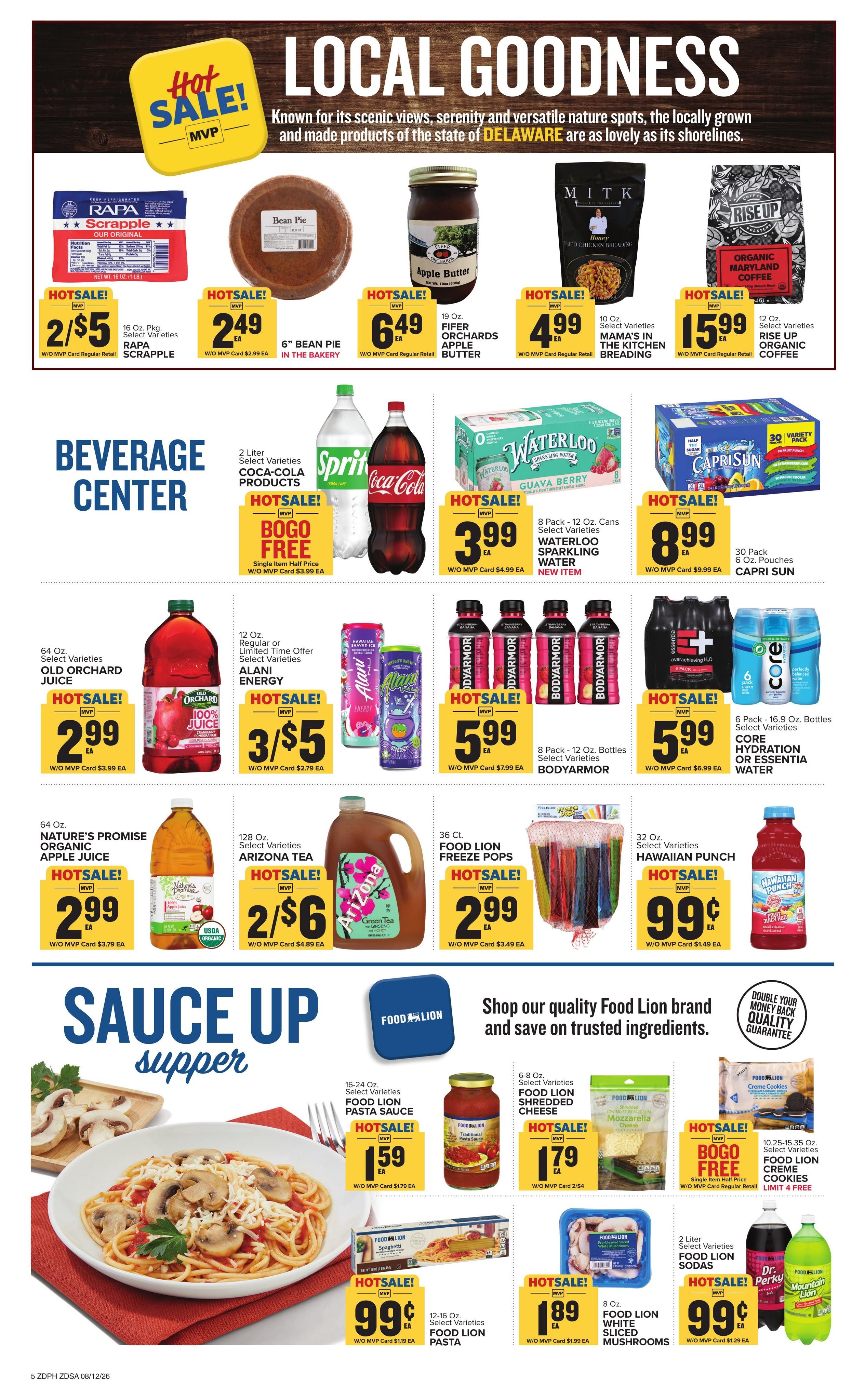 Food Lion (Philadelphia–Haddonfield Area, NJ–PA) Weekly Ad August 12 - 18, 2026