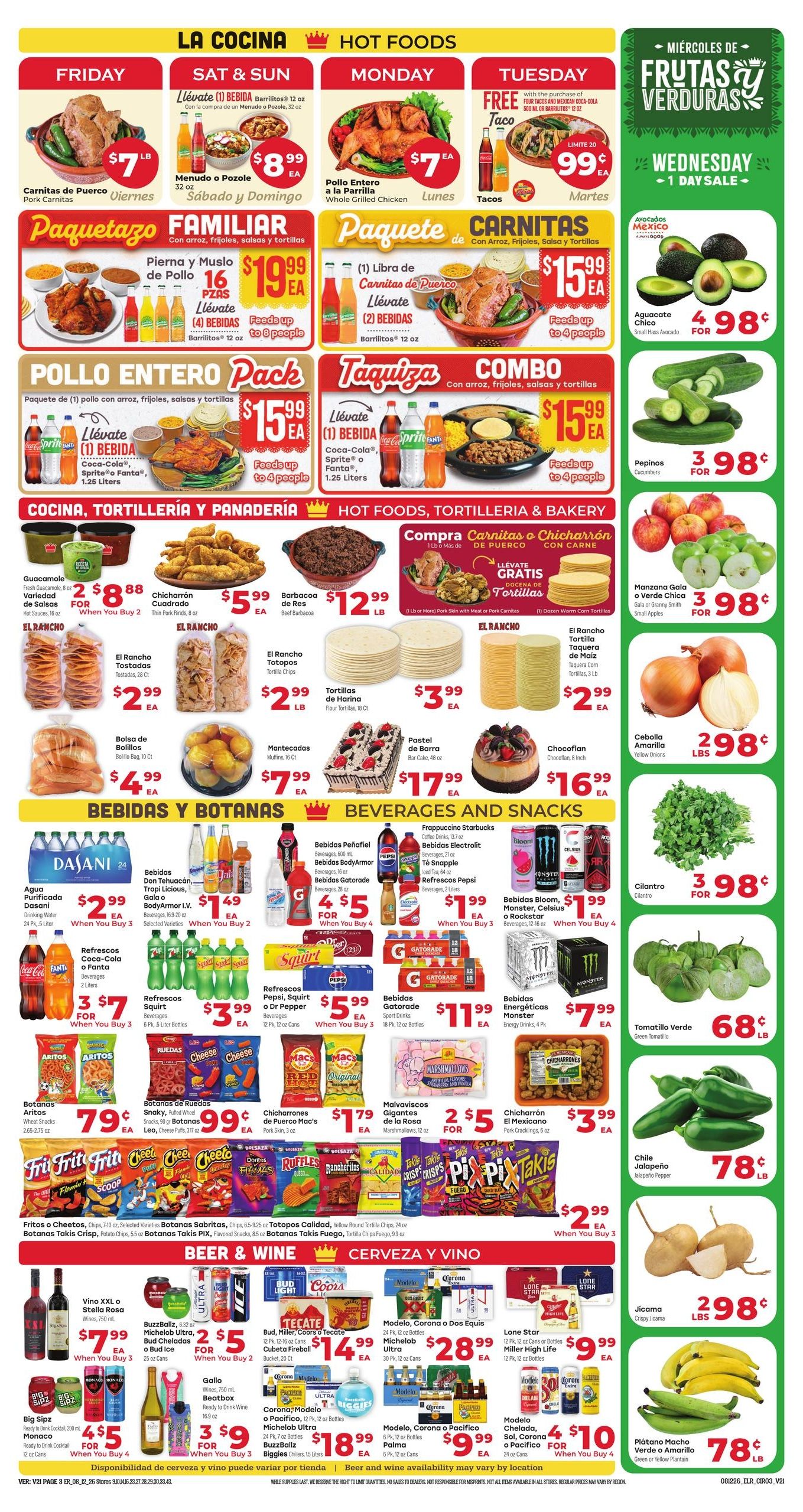 El Rancho Supermercado (Allen Area, TX) Weekly Ad August 12 - 18, 2026