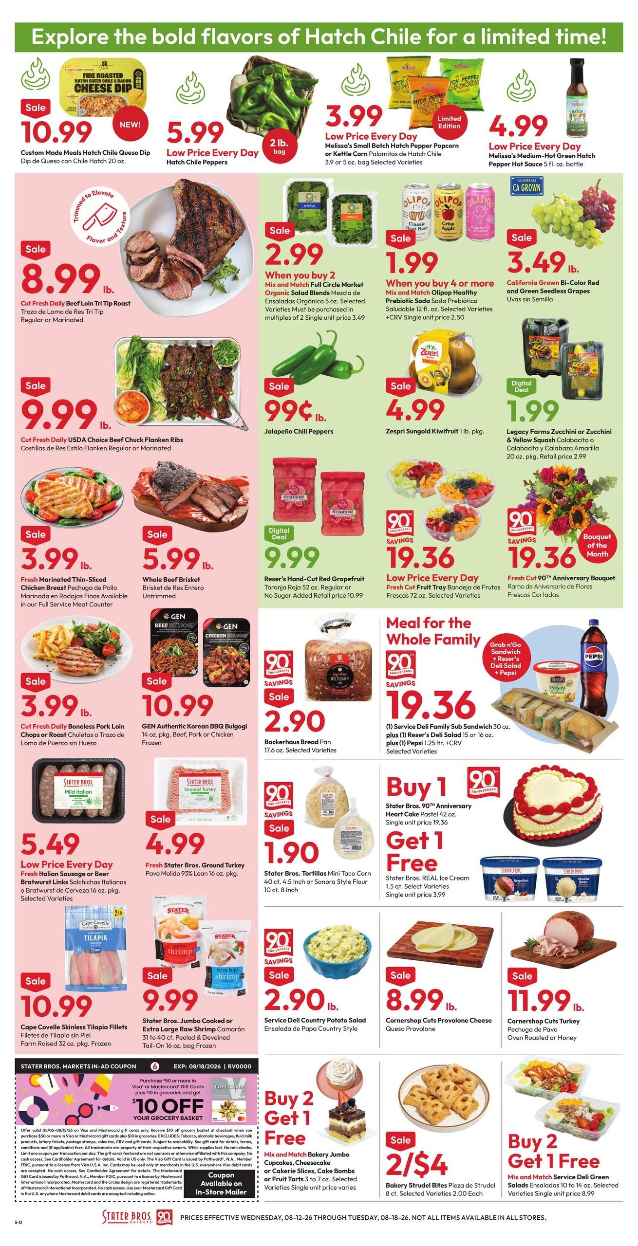 Stater Bros. Markets (CA) Weekly Ad August 12 - 18, 2026