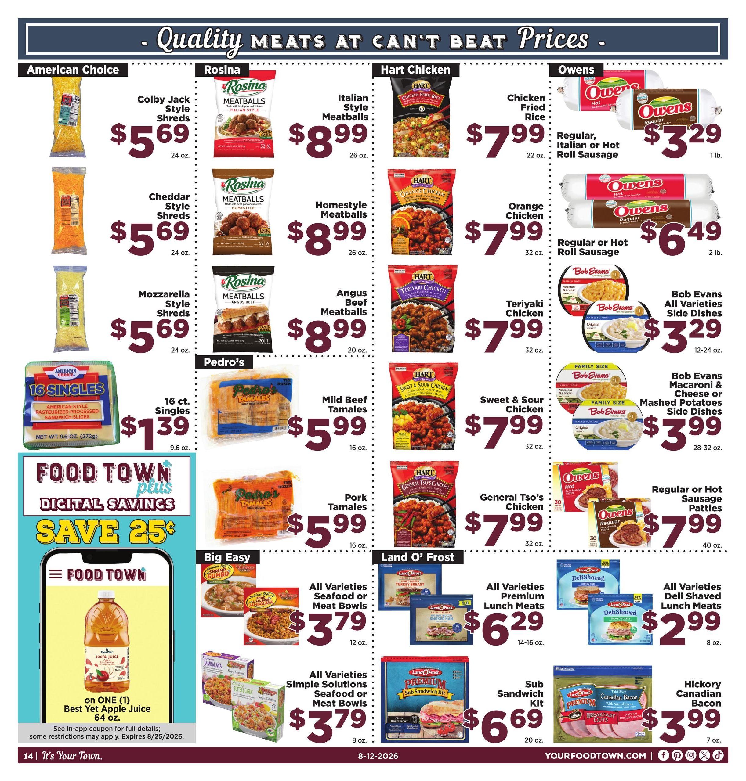 Food Town Texas foodtowntexas Weekly Ad August 12 - 18, 2026