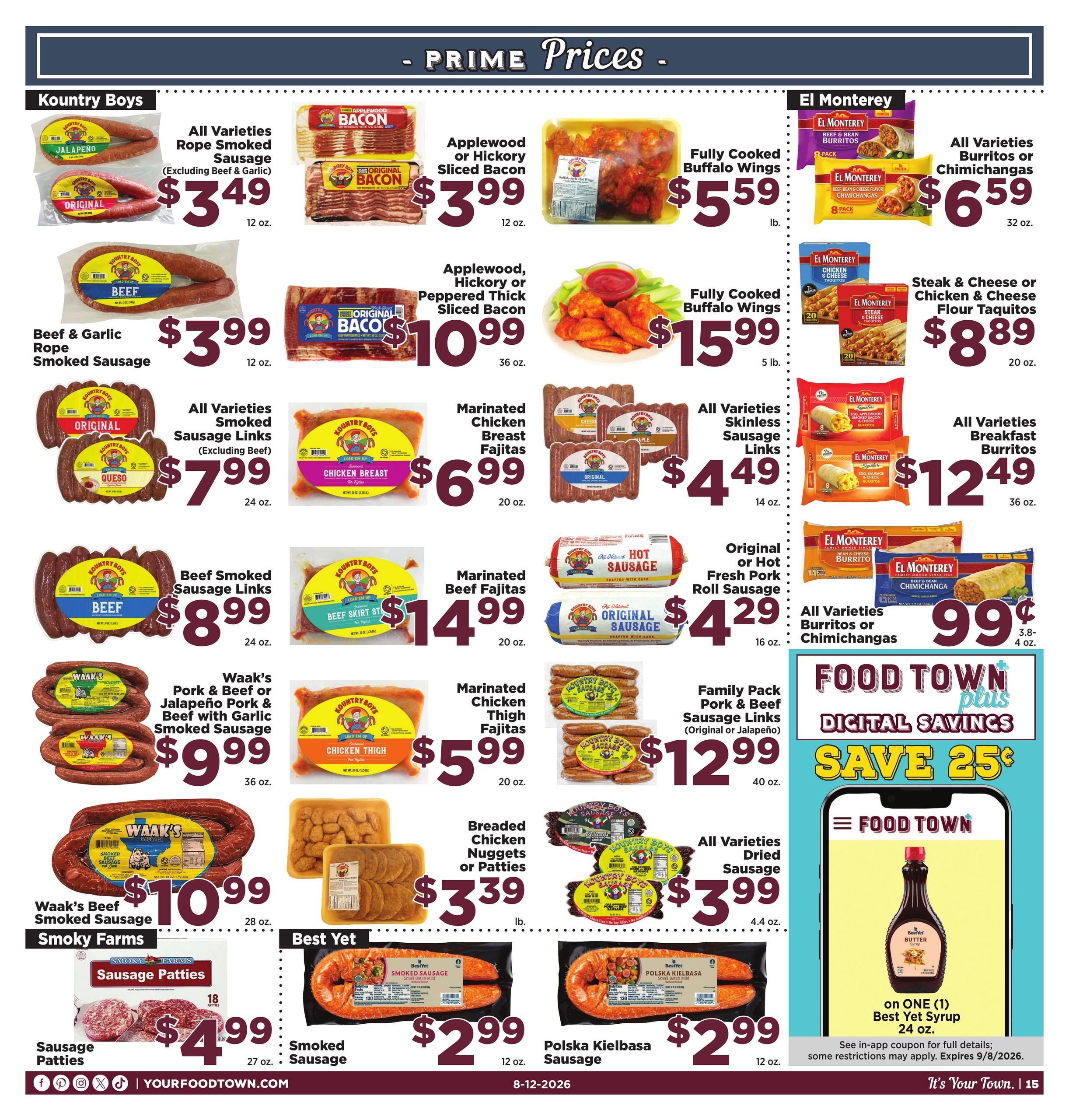 Food Town Texas foodtowntexas Weekly Ad August 12 - 18, 2026
