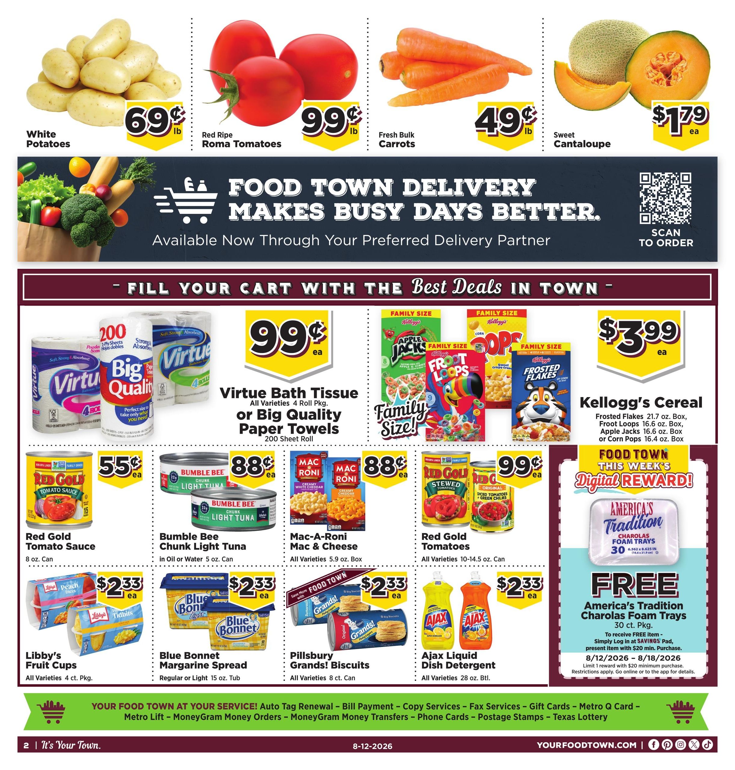 Food Town Texas foodtowntexas Weekly Ad August 12 - 18, 2026