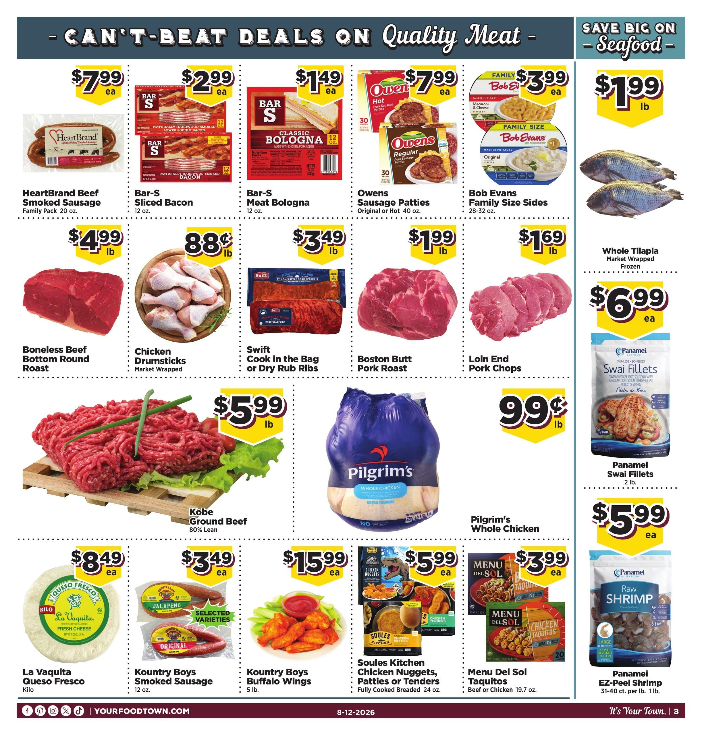 Food Town Texas foodtowntexas Weekly Ad August 12 - 18, 2026