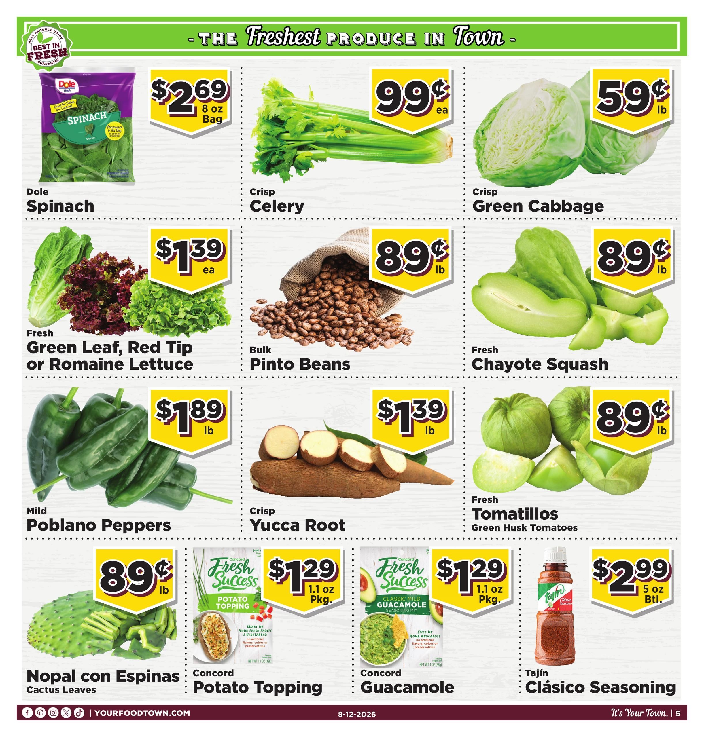Food Town Texas foodtowntexas Weekly Ad August 12 - 18, 2026