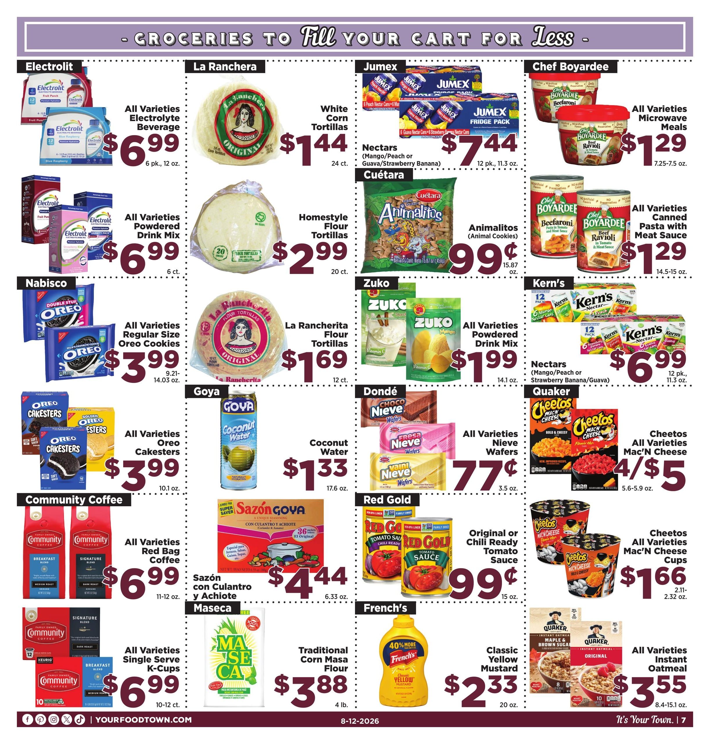 Food Town Texas foodtowntexas Weekly Ad August 12 - 18, 2026