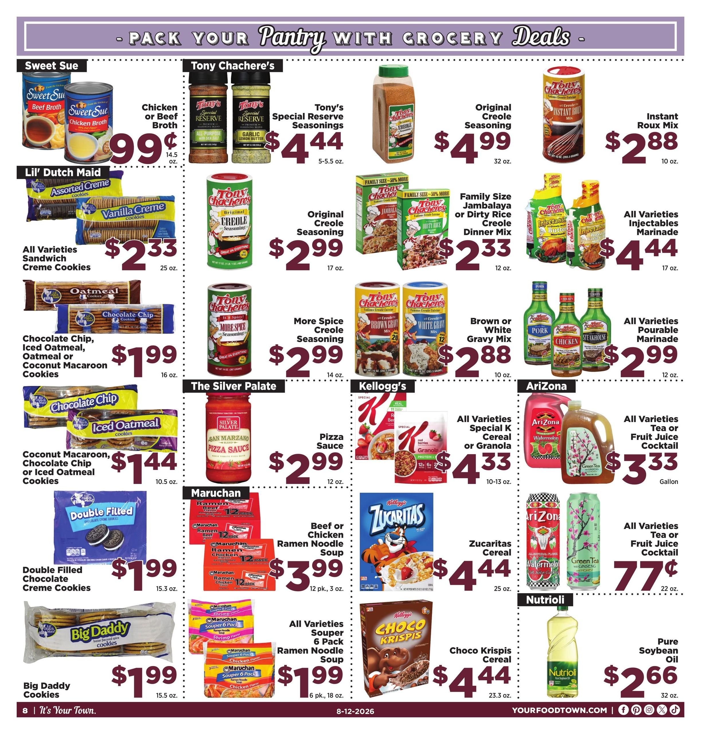 Food Town Texas foodtowntexas Weekly Ad August 12 - 18, 2026