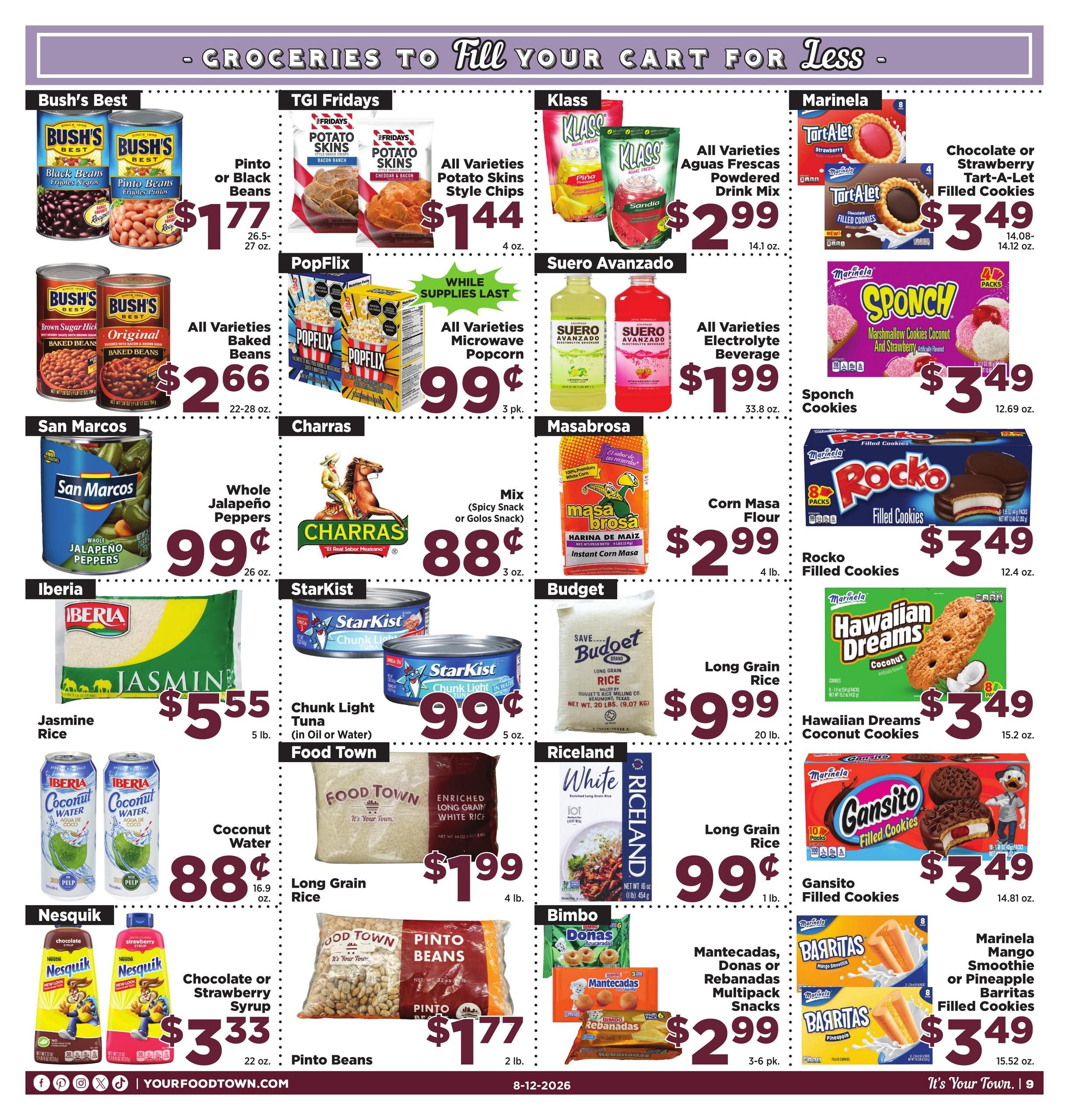 Food Town Texas foodtowntexas Weekly Ad August 12 - 18, 2026