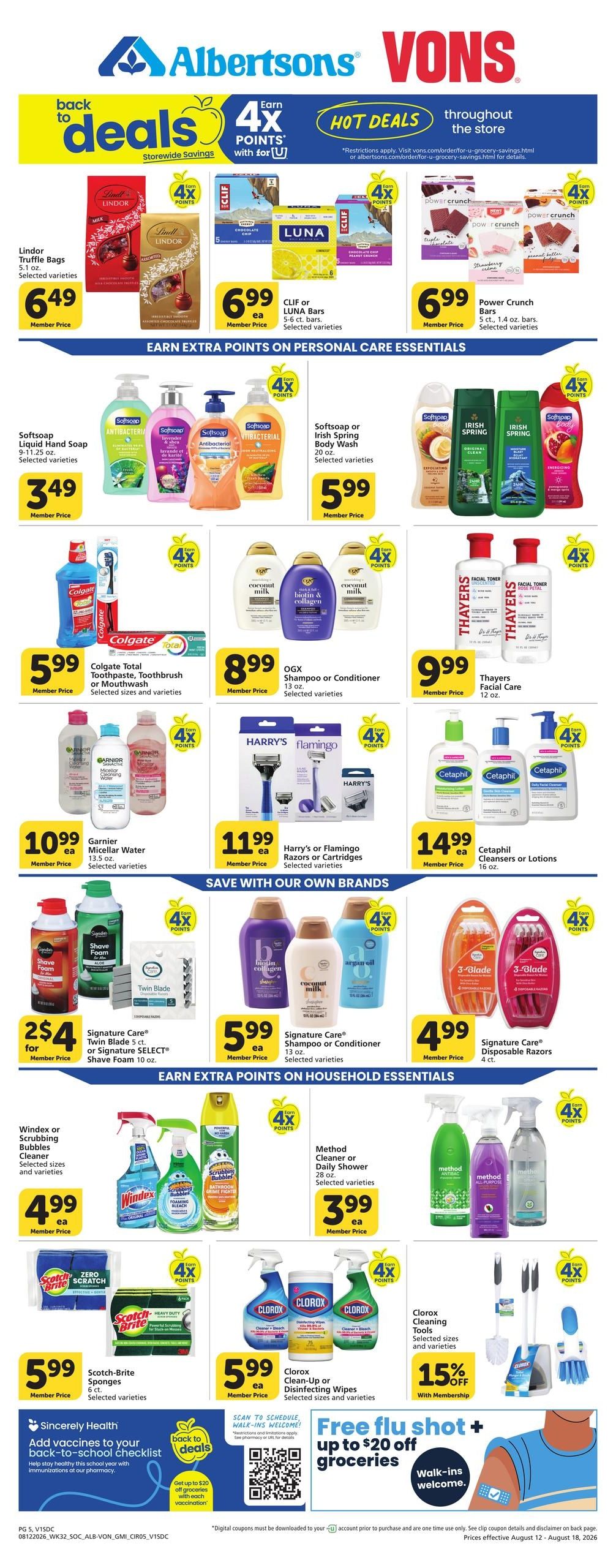 Albertsons (San Diego–La Jolla Area, CA) Weekly Ad August 12 - 18, 2026