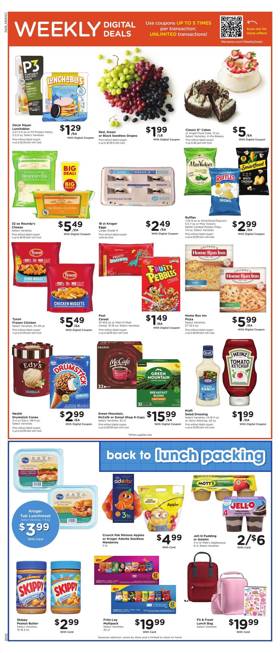 Mariano's Weekly Ad August 12 - 18, 2026