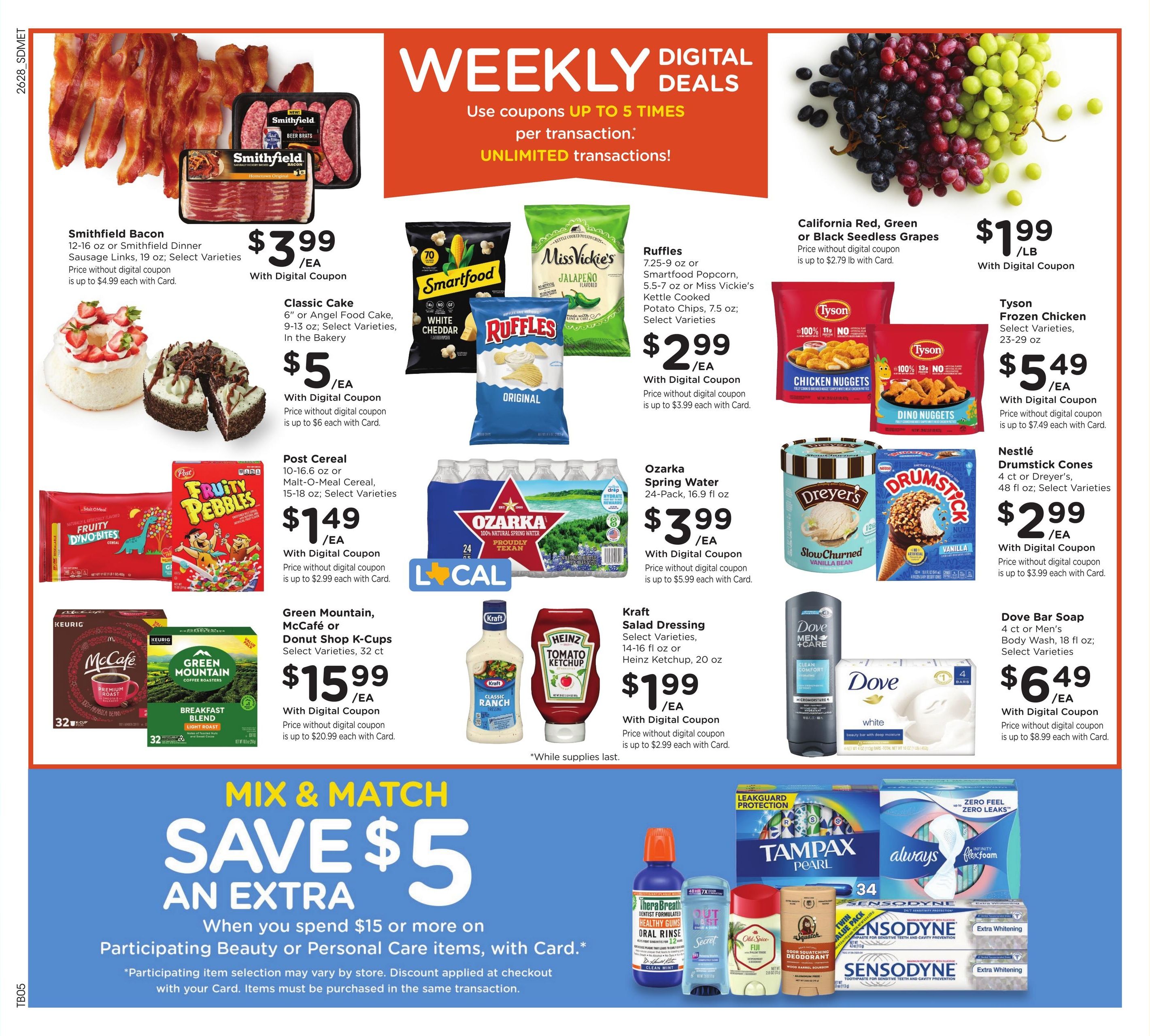 Kroger (Fort Worth–Dallas Area, TX) Weekly Ad August 12 - 18, 2026