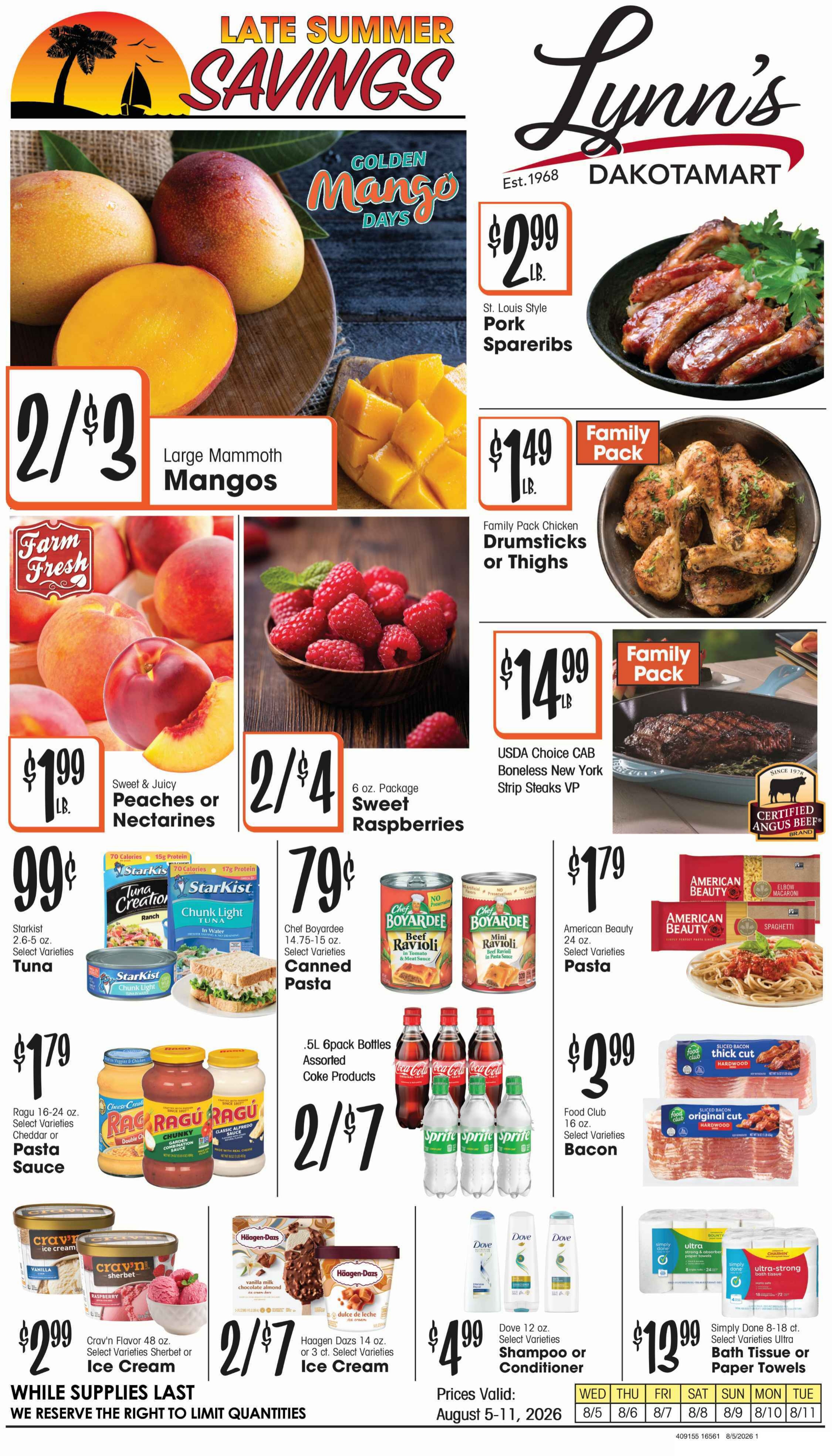 Lynn's Dakotamart Weekly Ad August 5 - 11, 2026