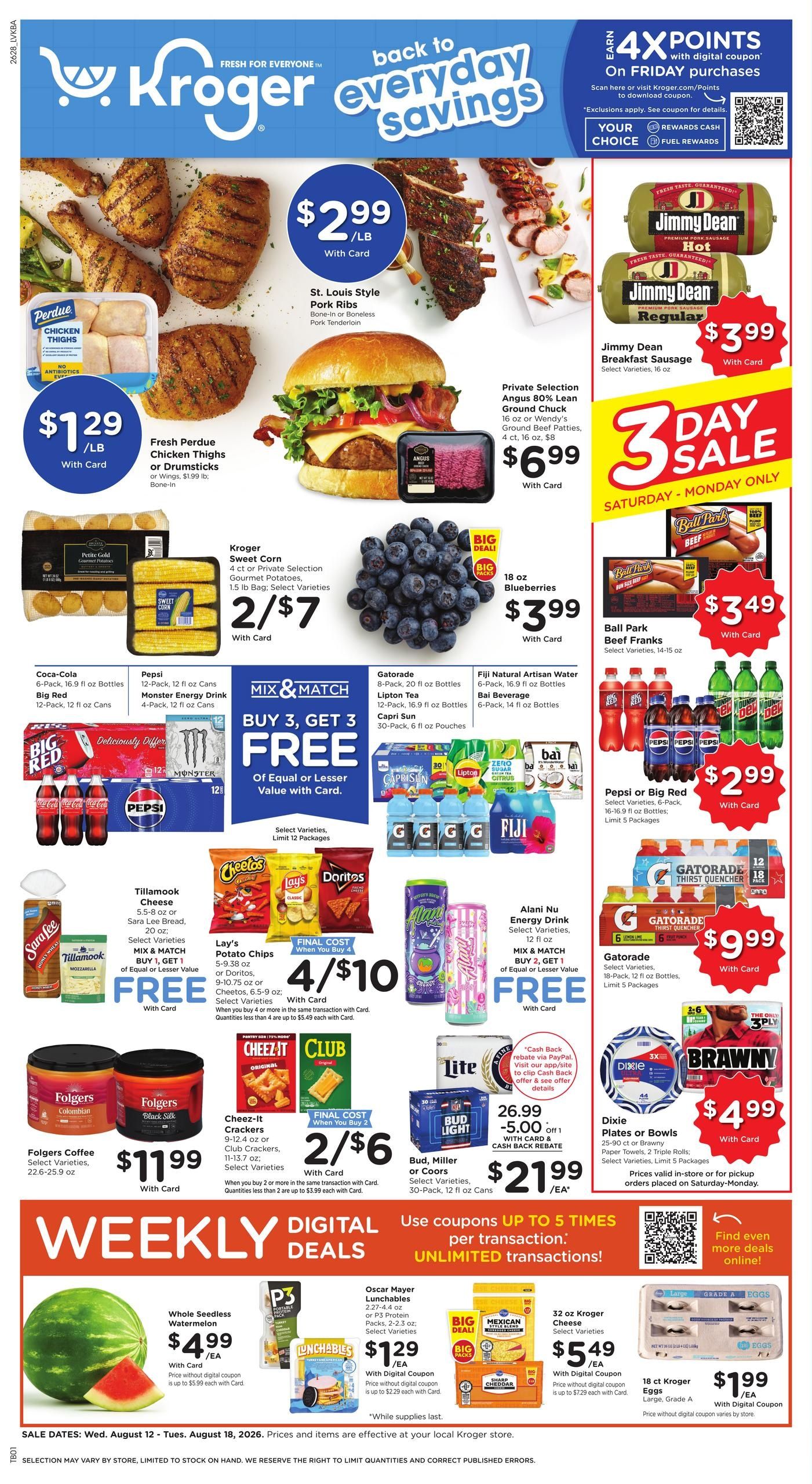 Kroger (Louisville–Masonic Home Area, KY) Weekly Ad August 12 - 18, 2026