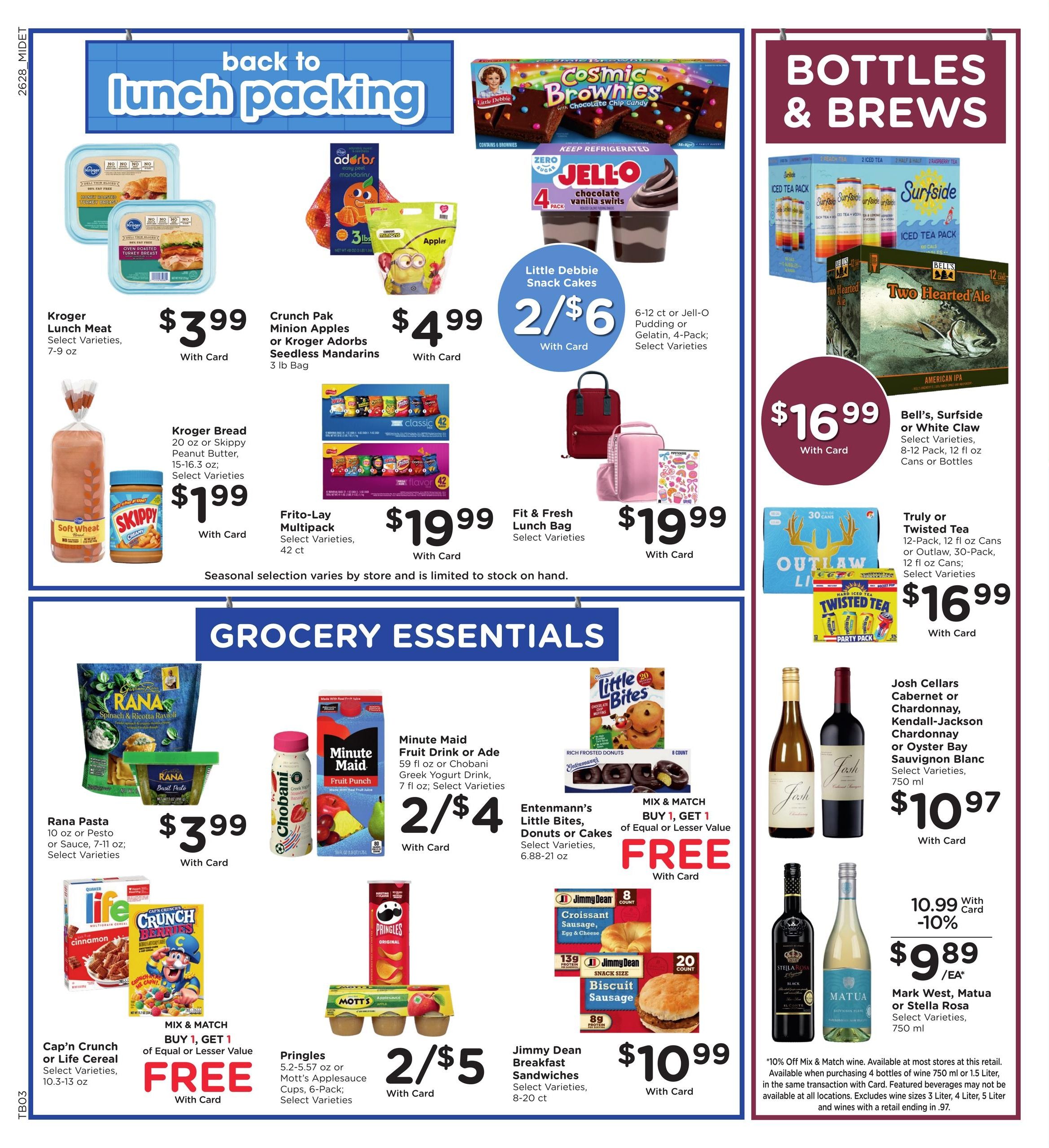 Kroger (Ann Arbor Area, MI) Weekly Ad August 12 - 18, 2026