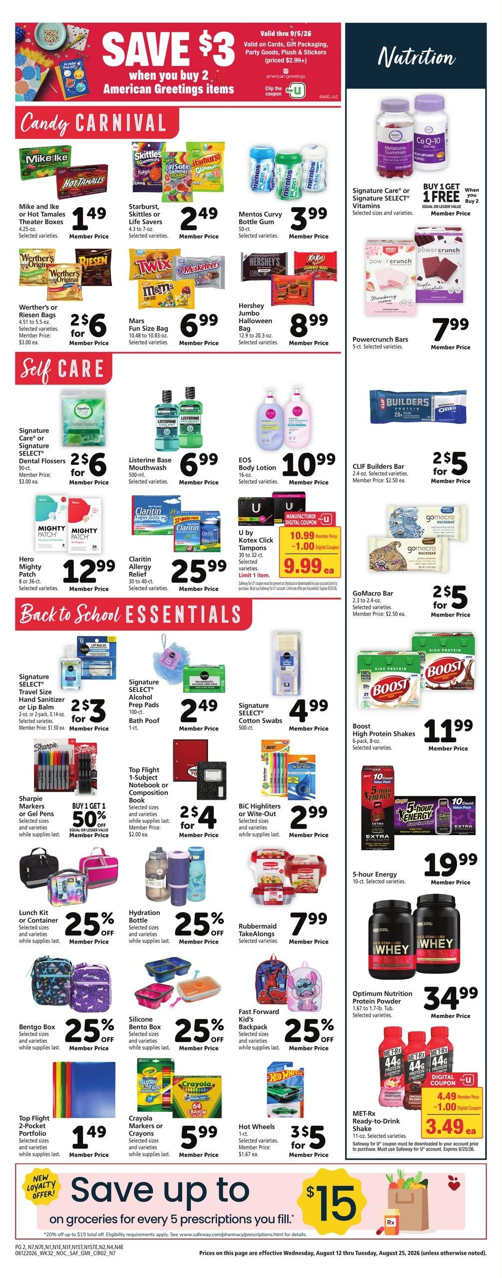 Safeway (Concord Area, CA) Weekly Ad August 12 - 18, 2026