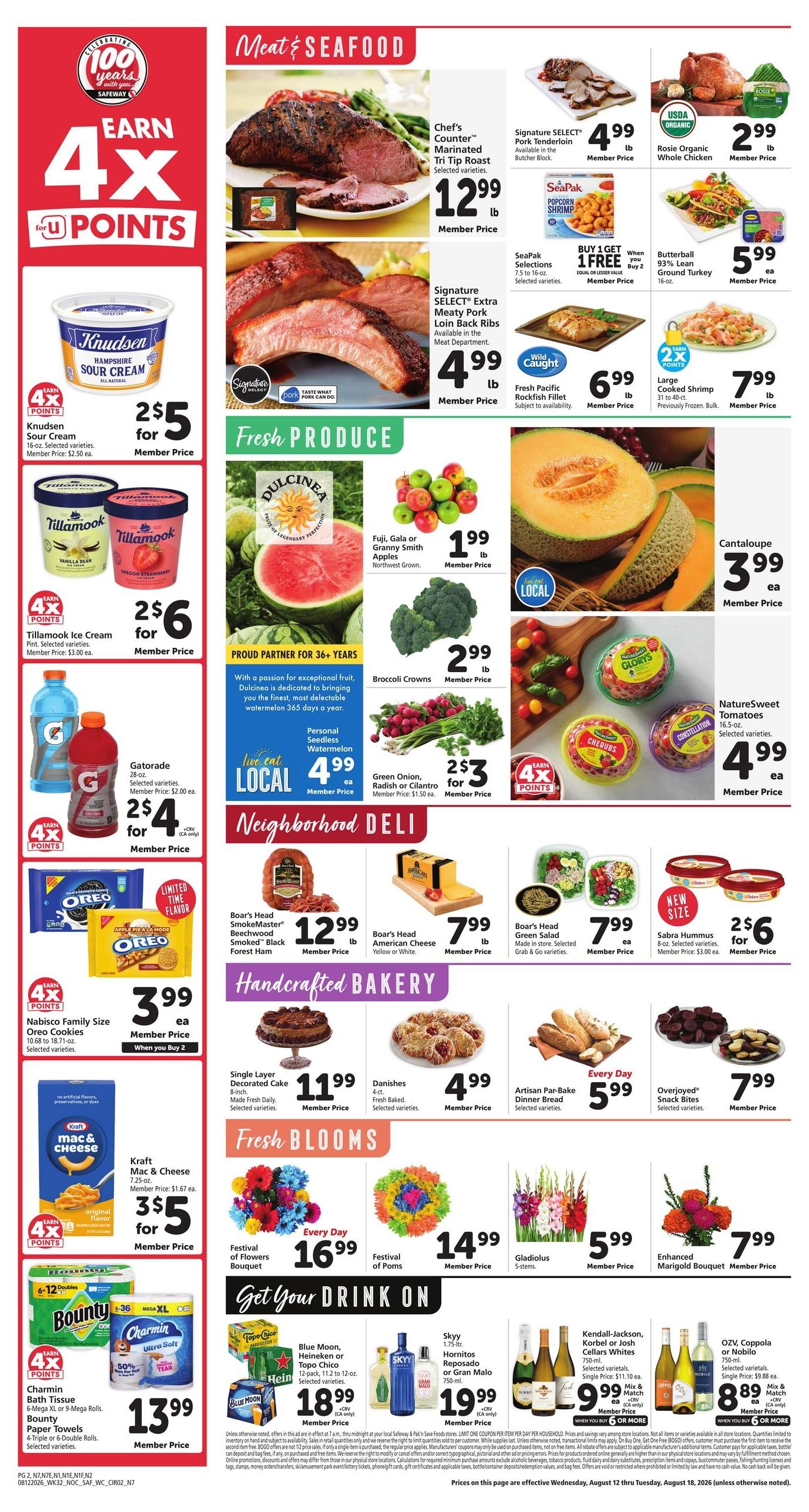 Safeway (Concord Area, CA) Weekly Ad August 12 - 18, 2026