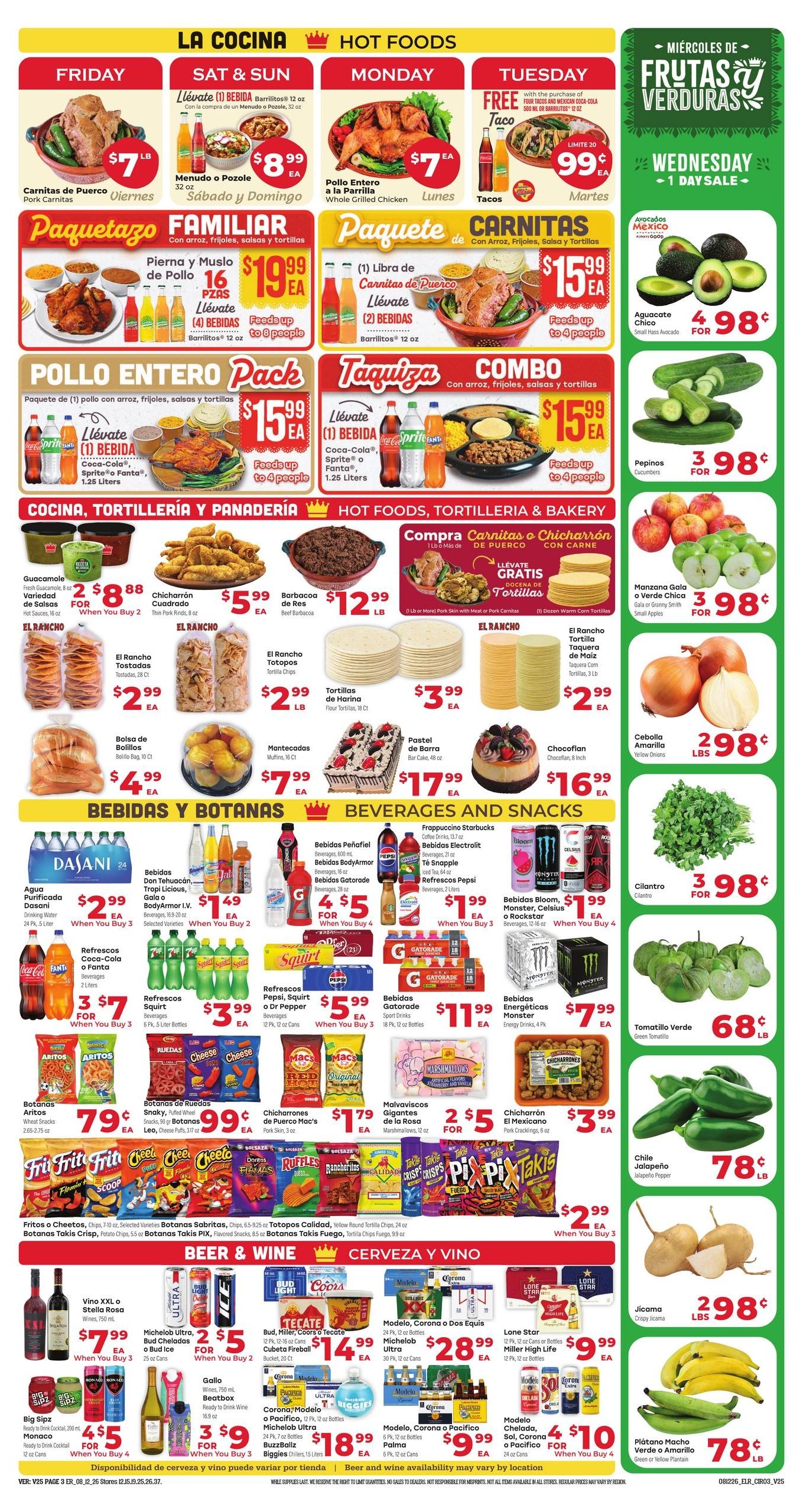 El Rancho Supermercado (Coppell Area, TX) Weekly Ad August 12 - 18, 2026