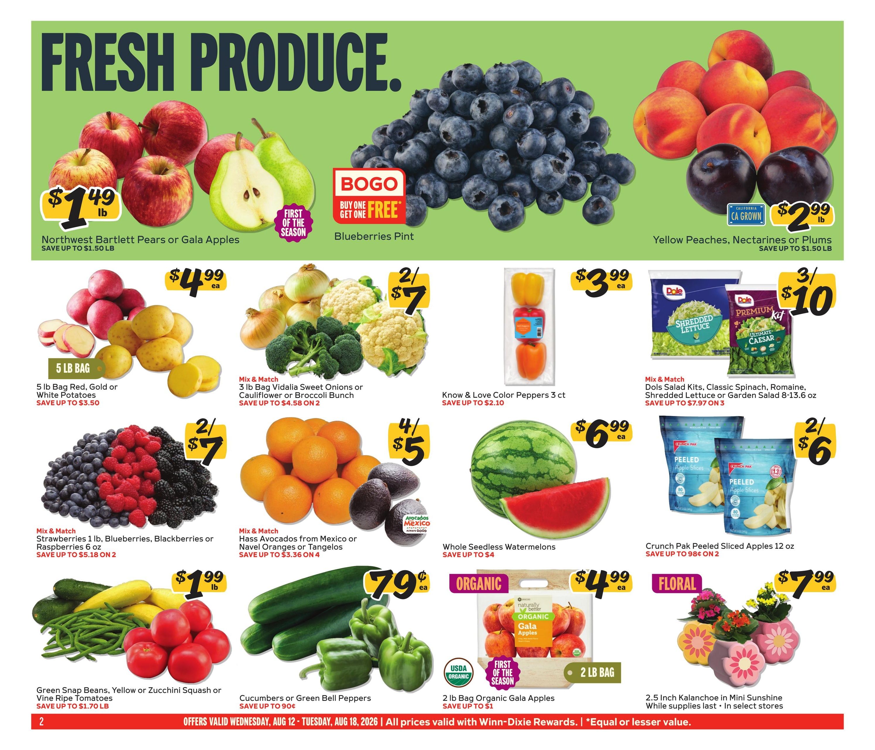 Winn-Dixie (FL, GA) Weekly Ad August 12 - 18, 2026