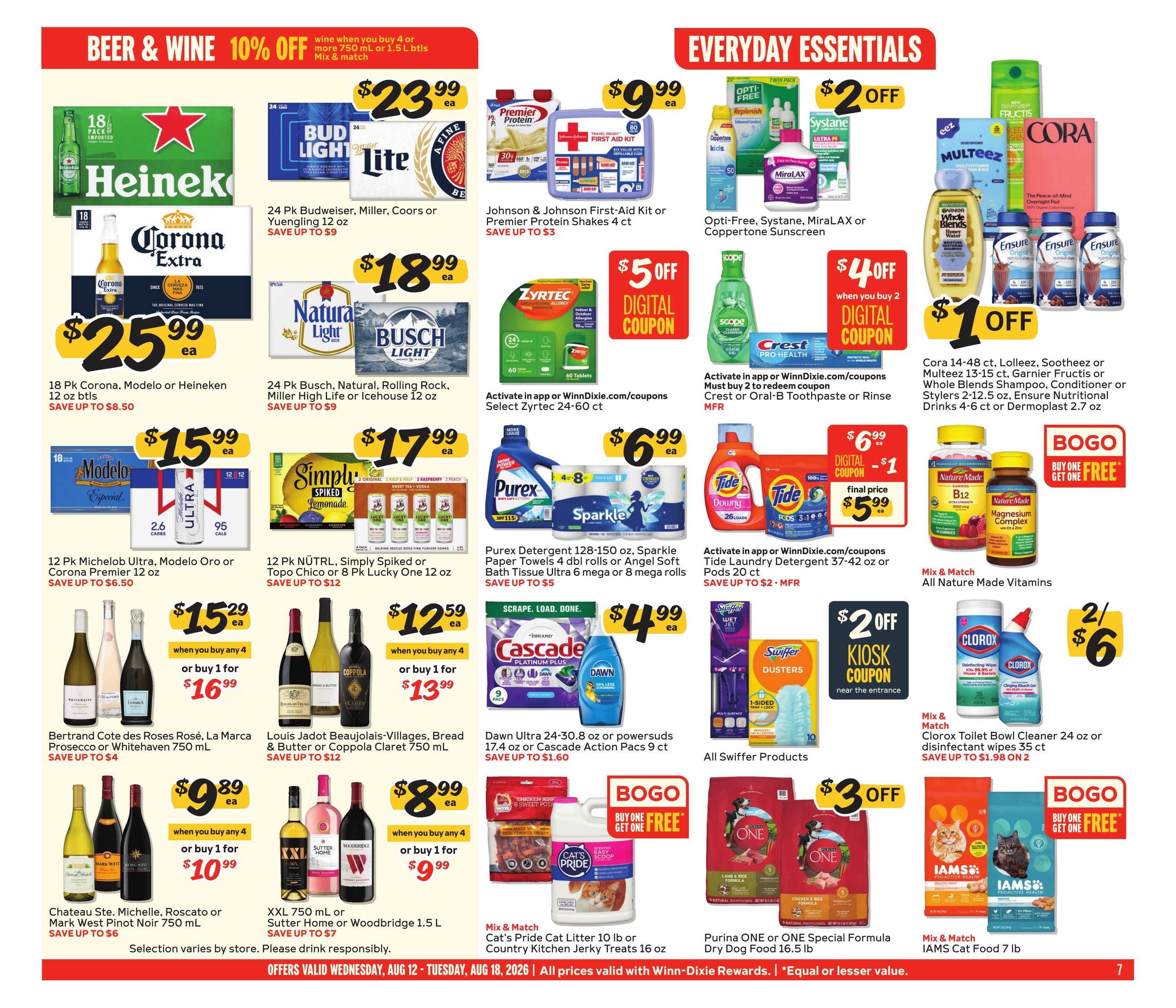 Winn-Dixie (FL, GA) Weekly Ad August 12 - 18, 2026