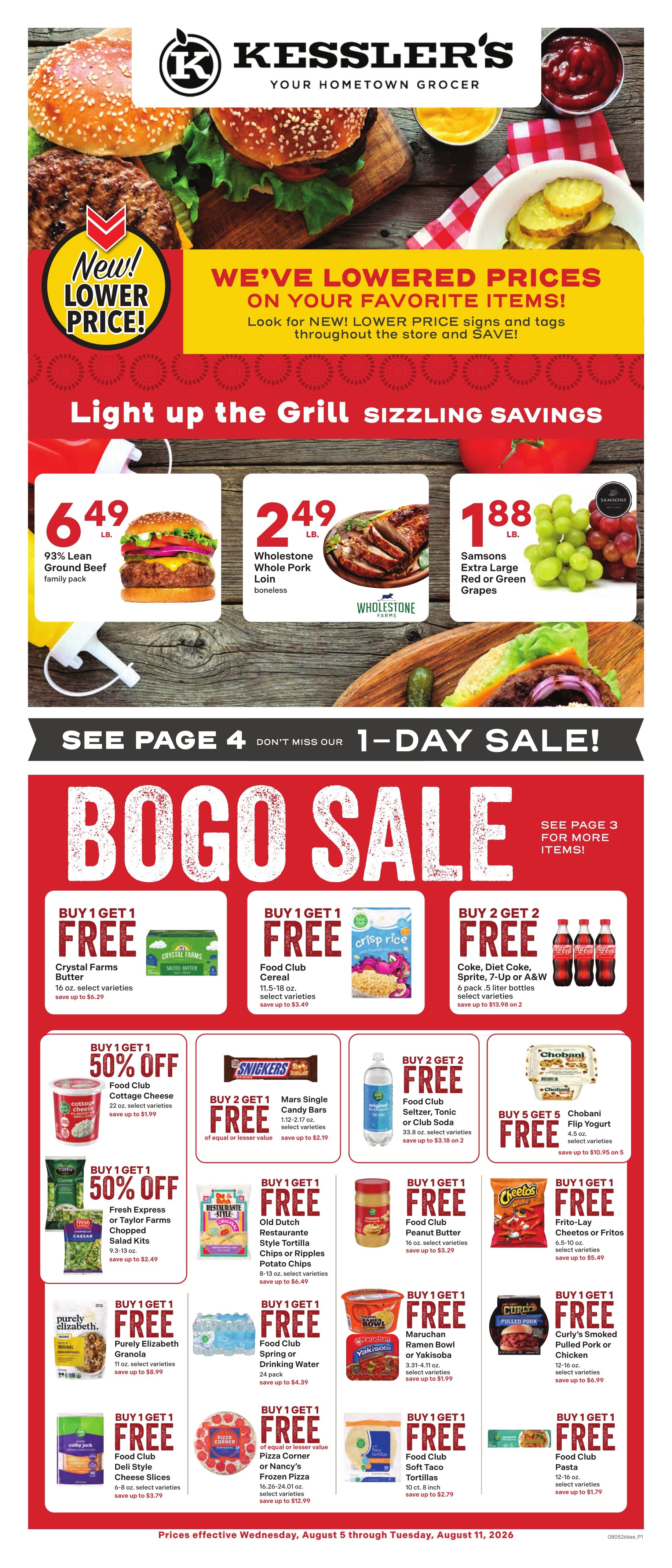 Kessler's Grocery Weekly Ad August 5 - 11, 2026
