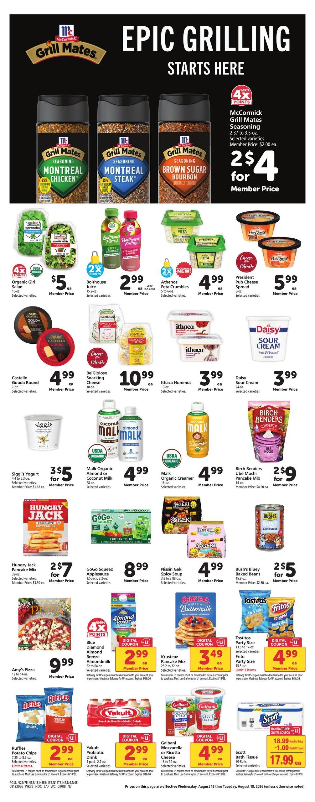 Safeway (Antioch Area, CA) Weekly Ad August 12 - 18, 2026