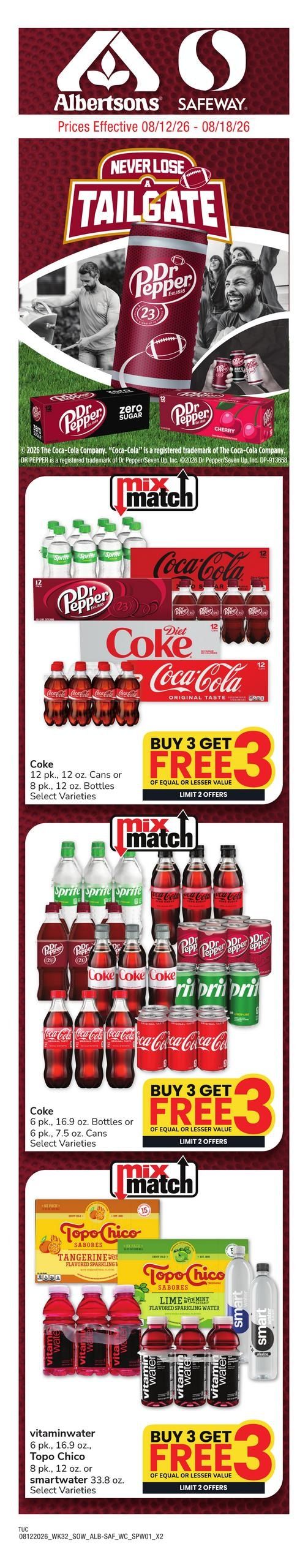 Safeway (Tucson–Cortaro Area, AZ) Weekly Ad August 12 - 18, 2026