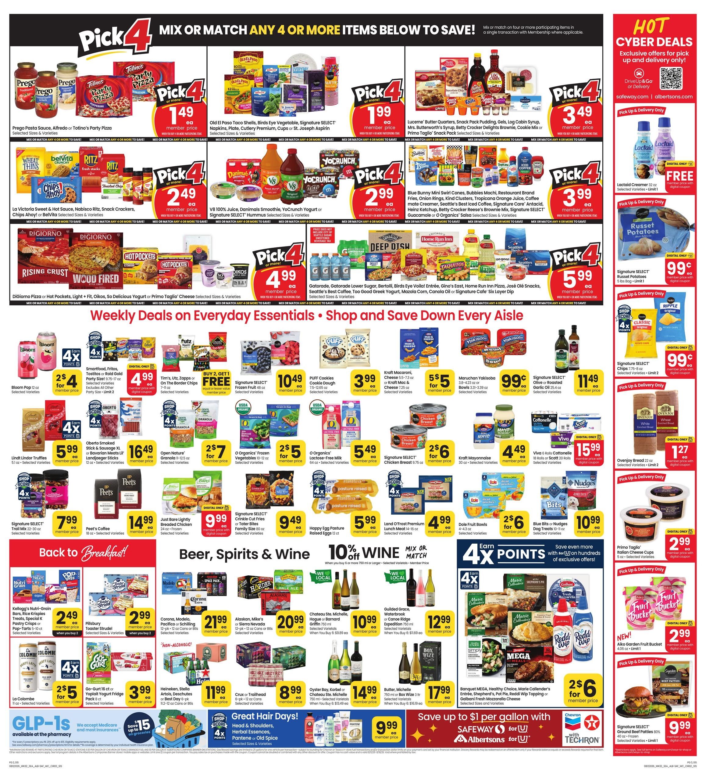 Albertsons (Seattle–Bellevue Area, WA) Weekly Ad August 12 - 18, 2026