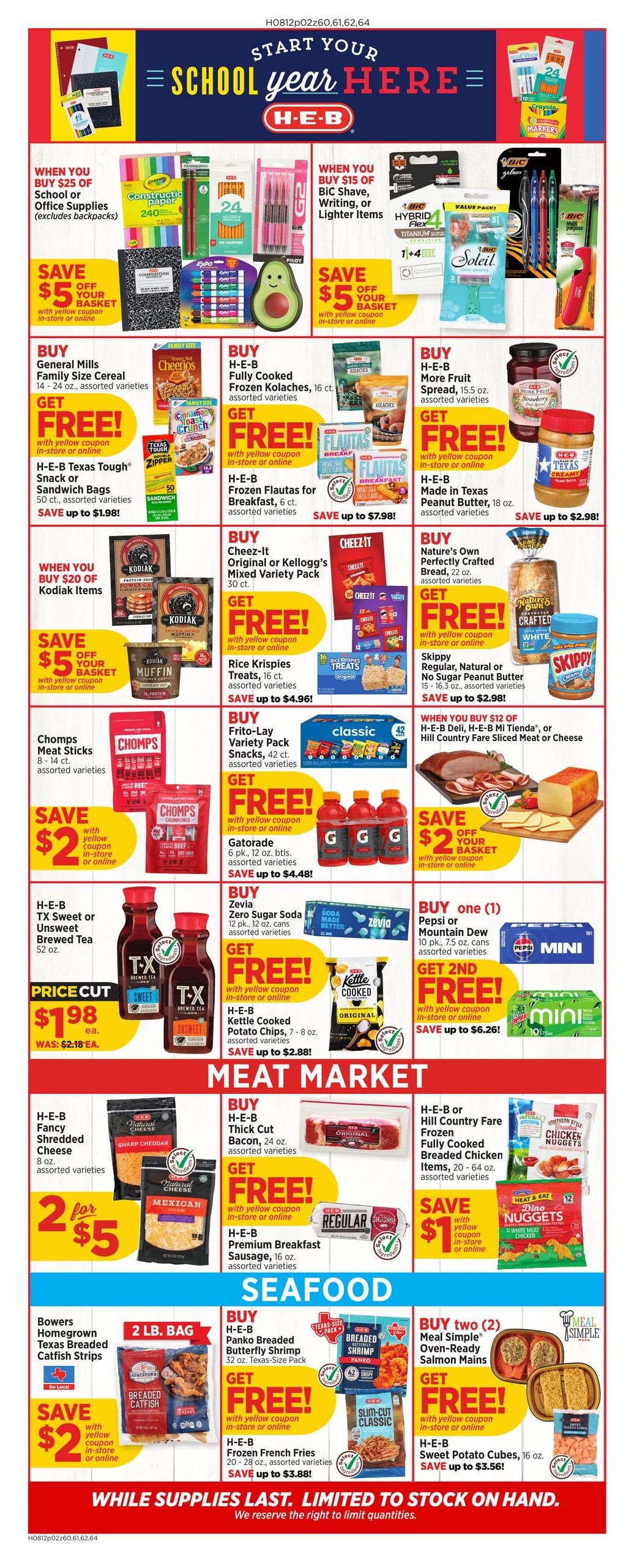 H-E-B (Houston Area, TX) Weekly Ad August 12 - 18, 2026