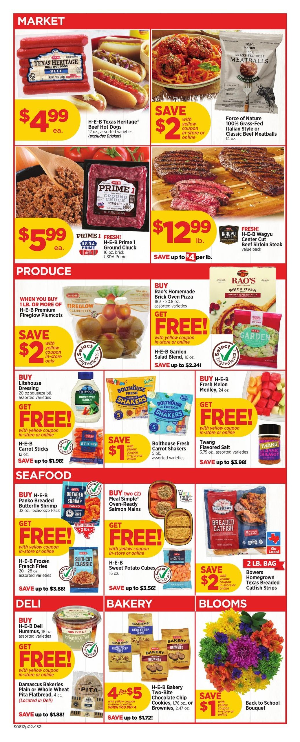 H-E-B (Dallas–Carrollton Area, TX) Weekly Ad August 12 - 18, 2026