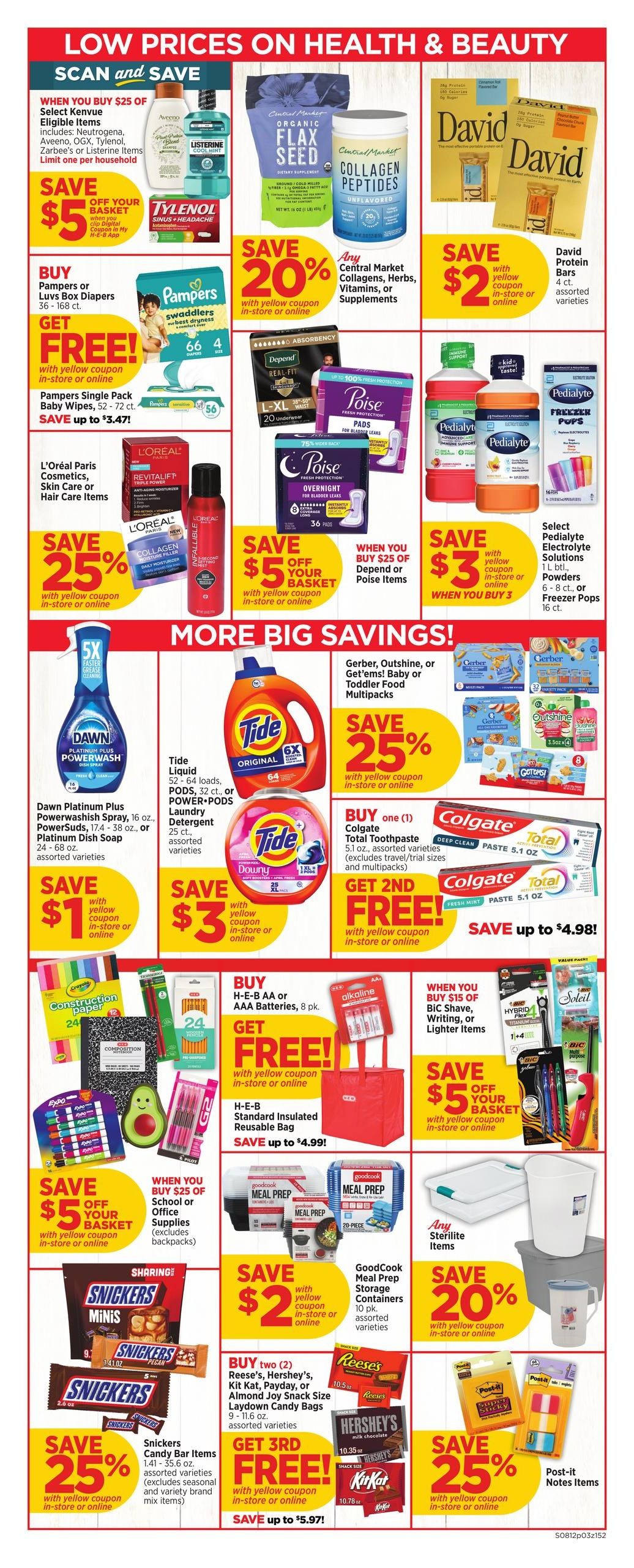 H-E-B (Dallas–Carrollton Area, TX) Weekly Ad August 12 - 18, 2026