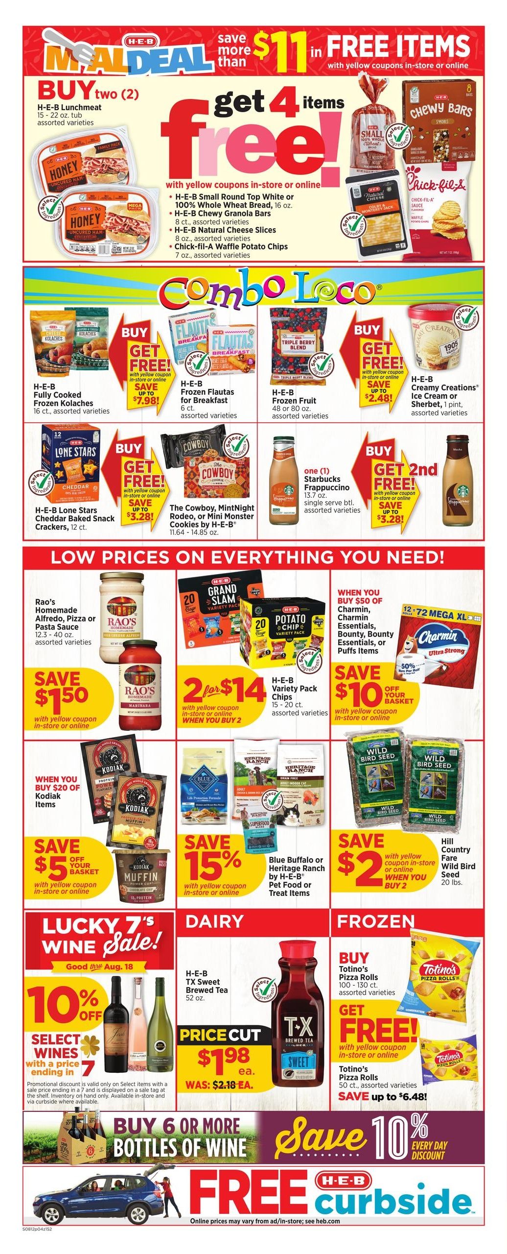 H-E-B (Dallas–Carrollton Area, TX) Weekly Ad August 12 - 18, 2026