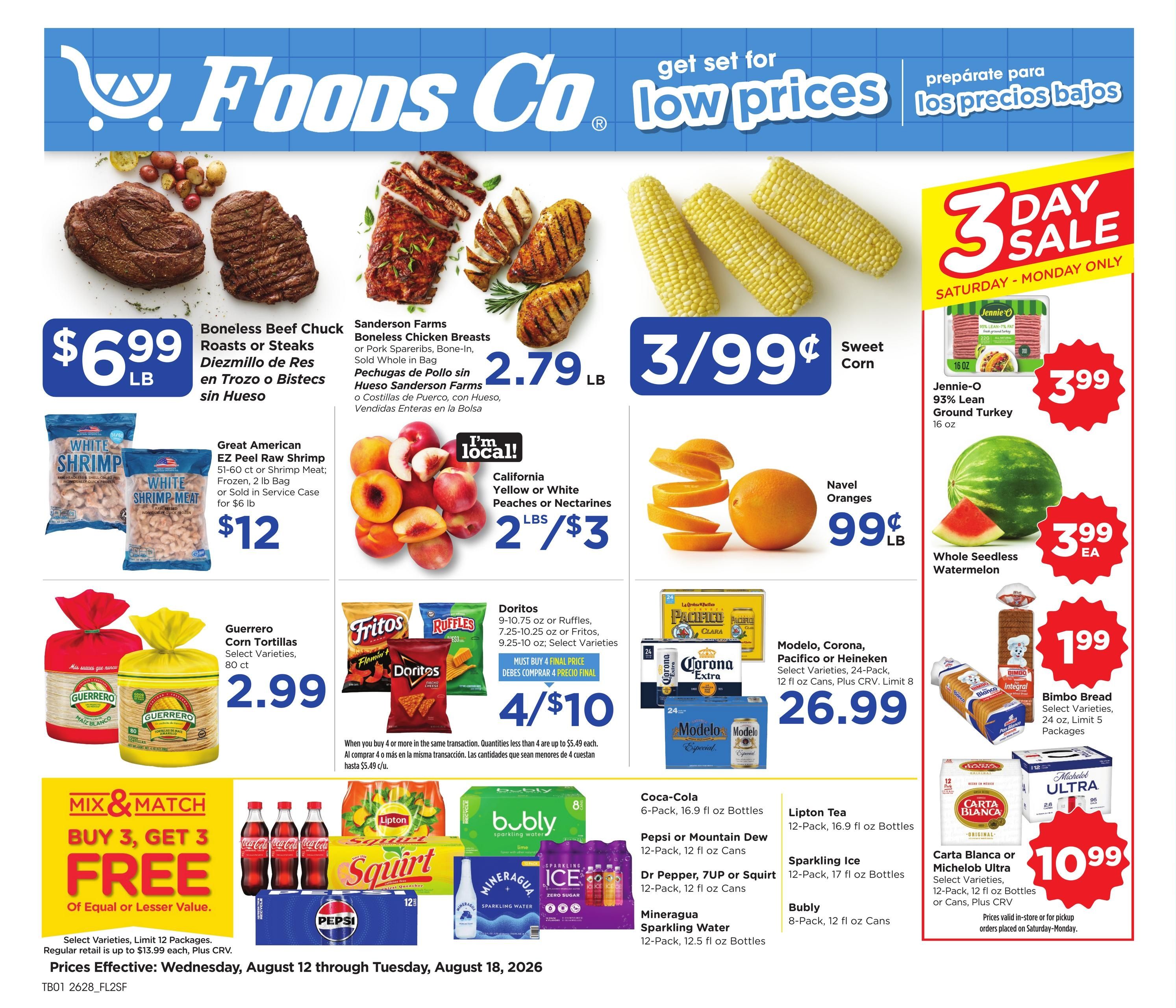 Foods Co (San Francisco–Oakland Area, CA) Weekly Ad August 12 - 18, 2026