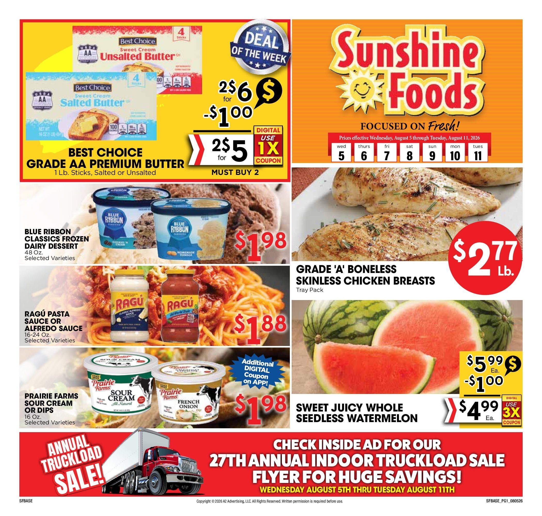 Sunshine Foods Weekly Ad August 5 - 11, 2026