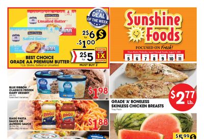 Sunshine Foods Weekly Ad August 5 - 11, 2026