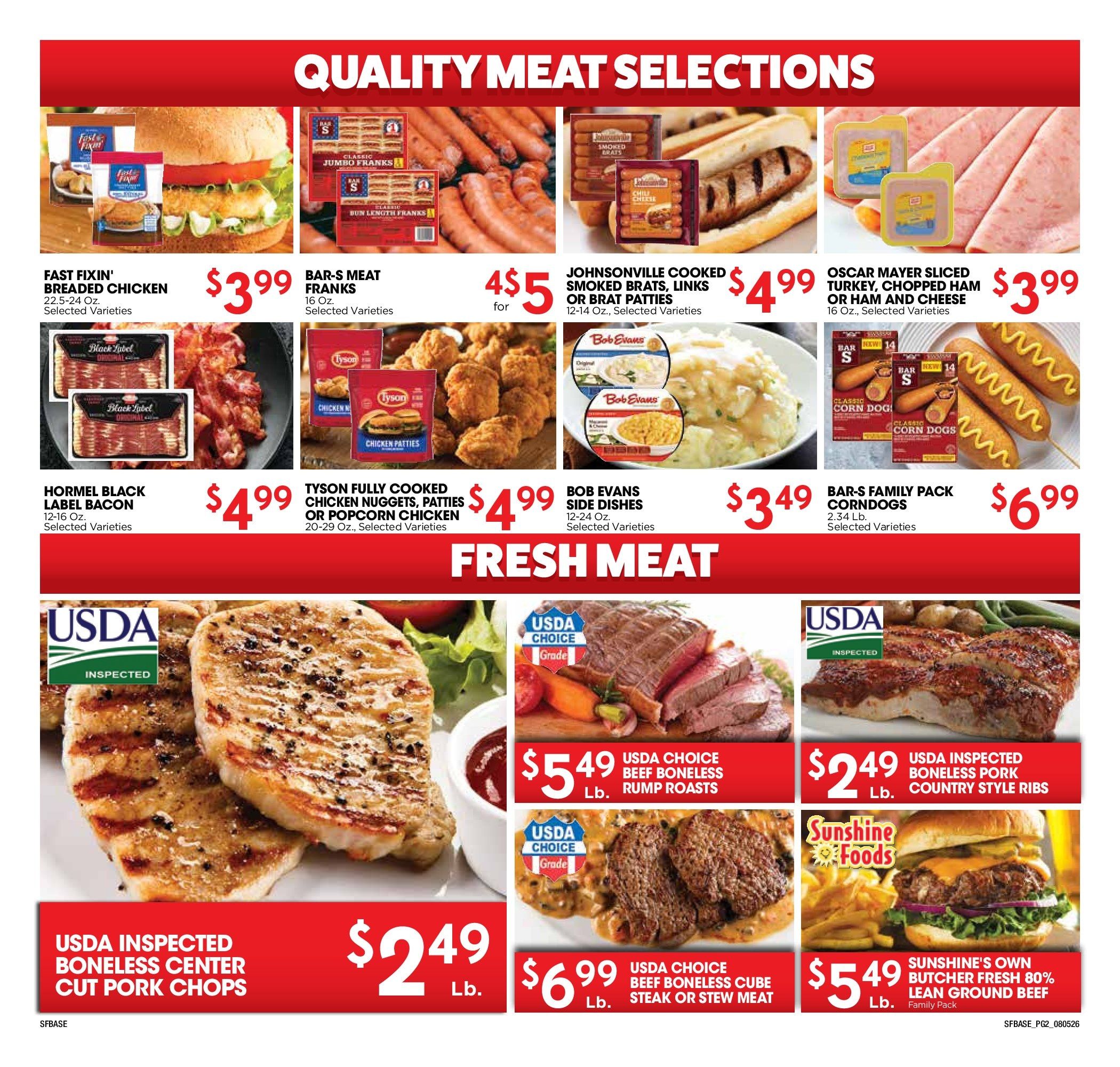 Sunshine Foods Weekly Ad August 5 - 11, 2026