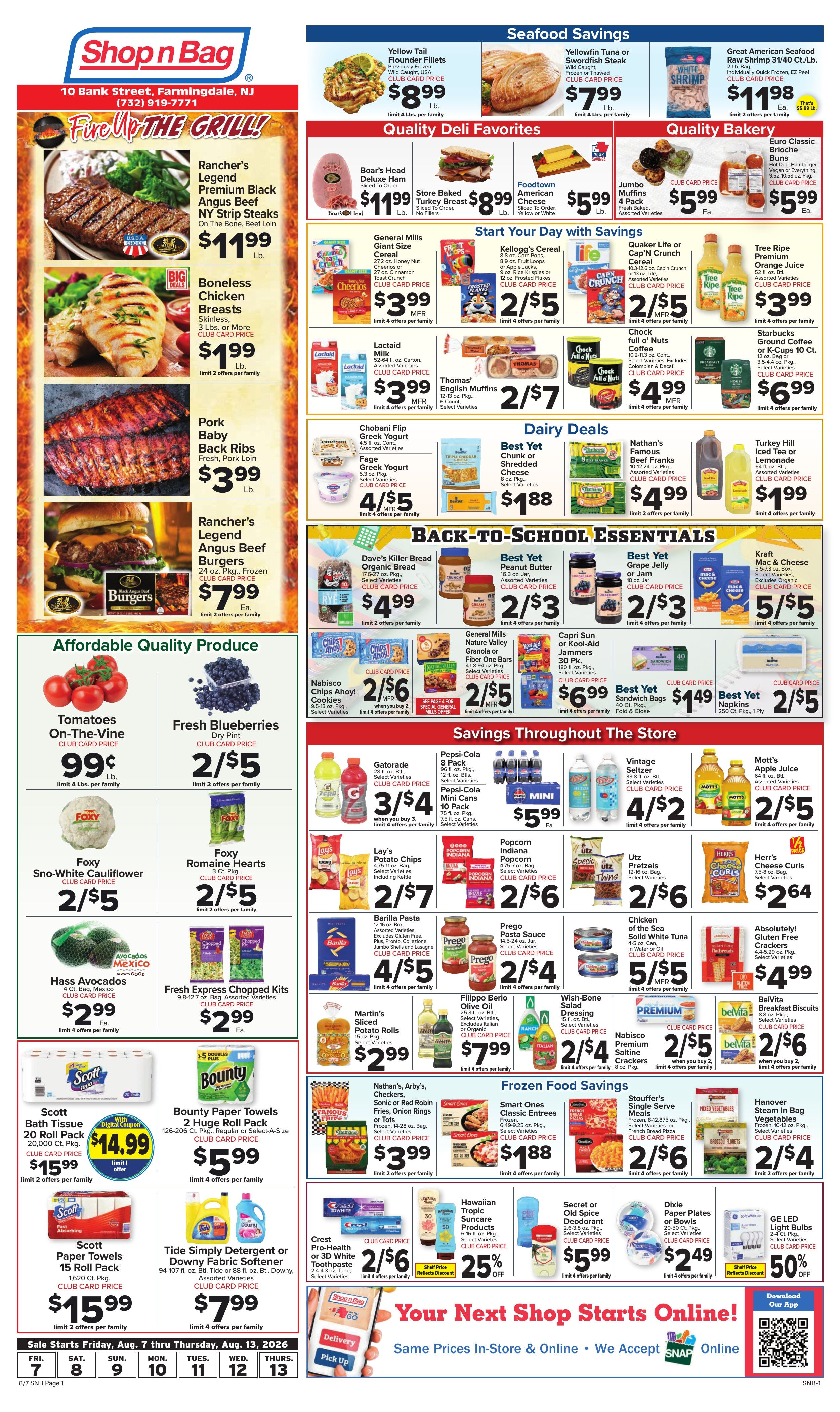 Shop n Bag Weekly Ad August 7 - 13, 2026
