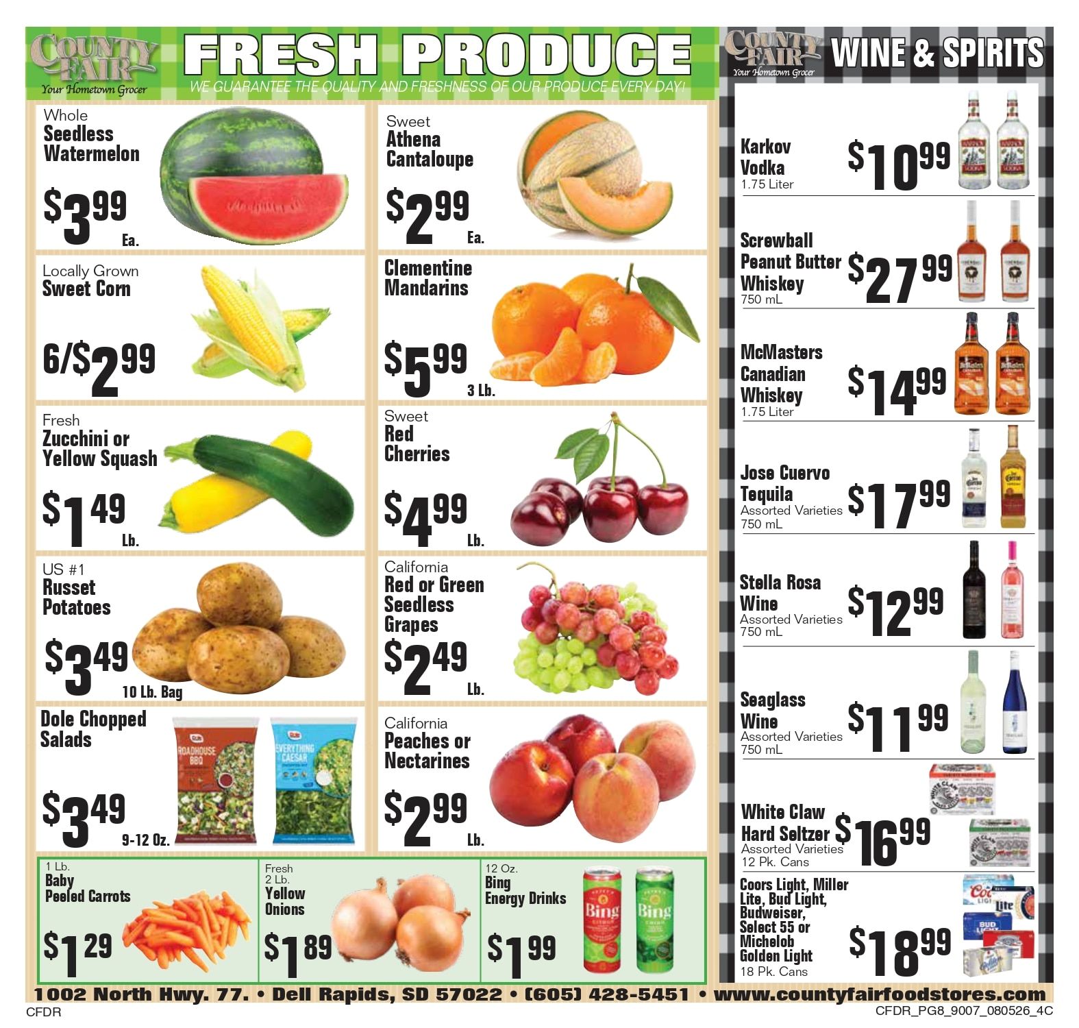 County Fair Food Stores (Dell Rapids, SD) Weekly Ad August 5 - 11, 2026