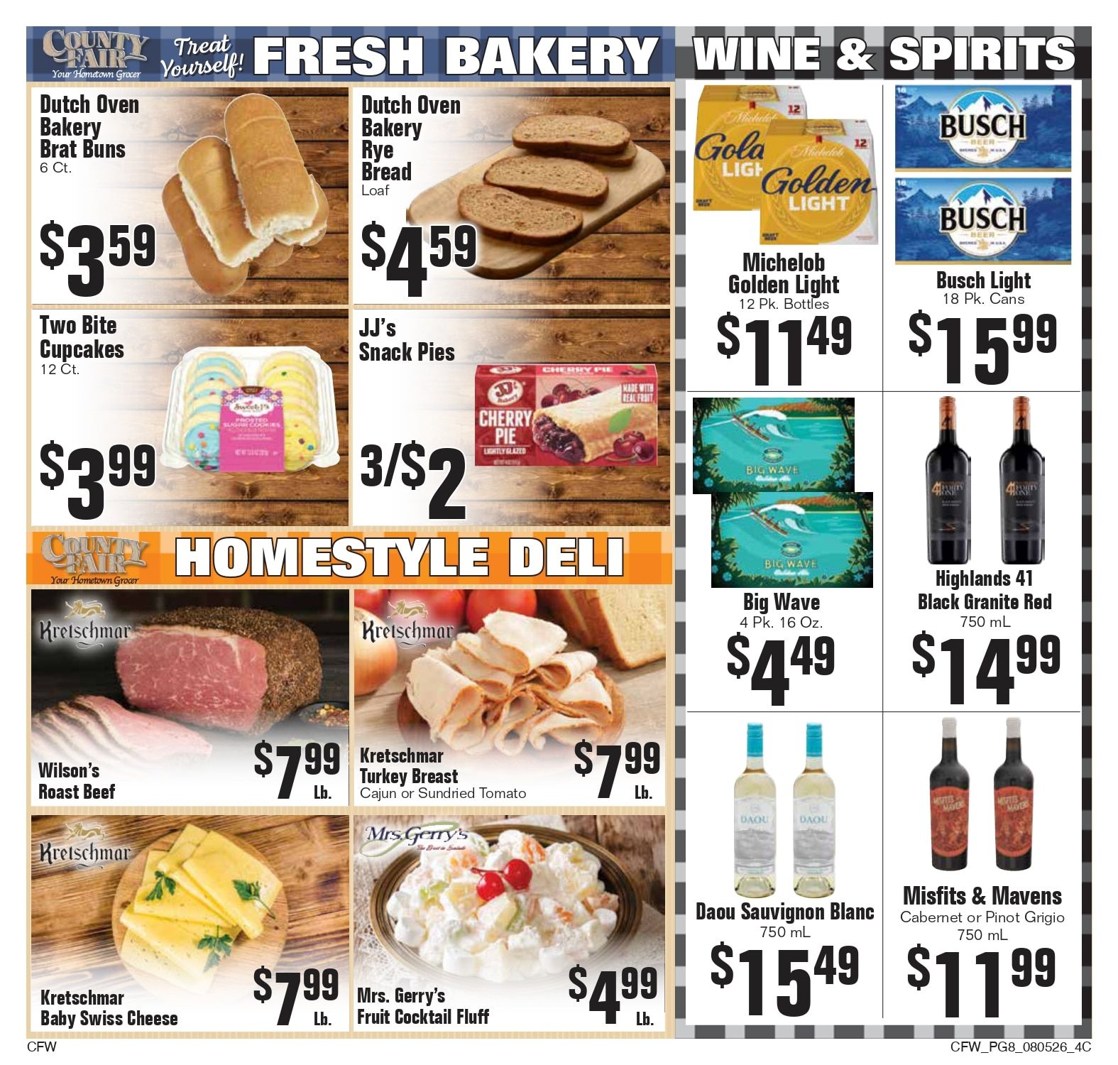 County Fair Food Stores (Winner, SD) Weekly Ad August 5 - 11, 2026