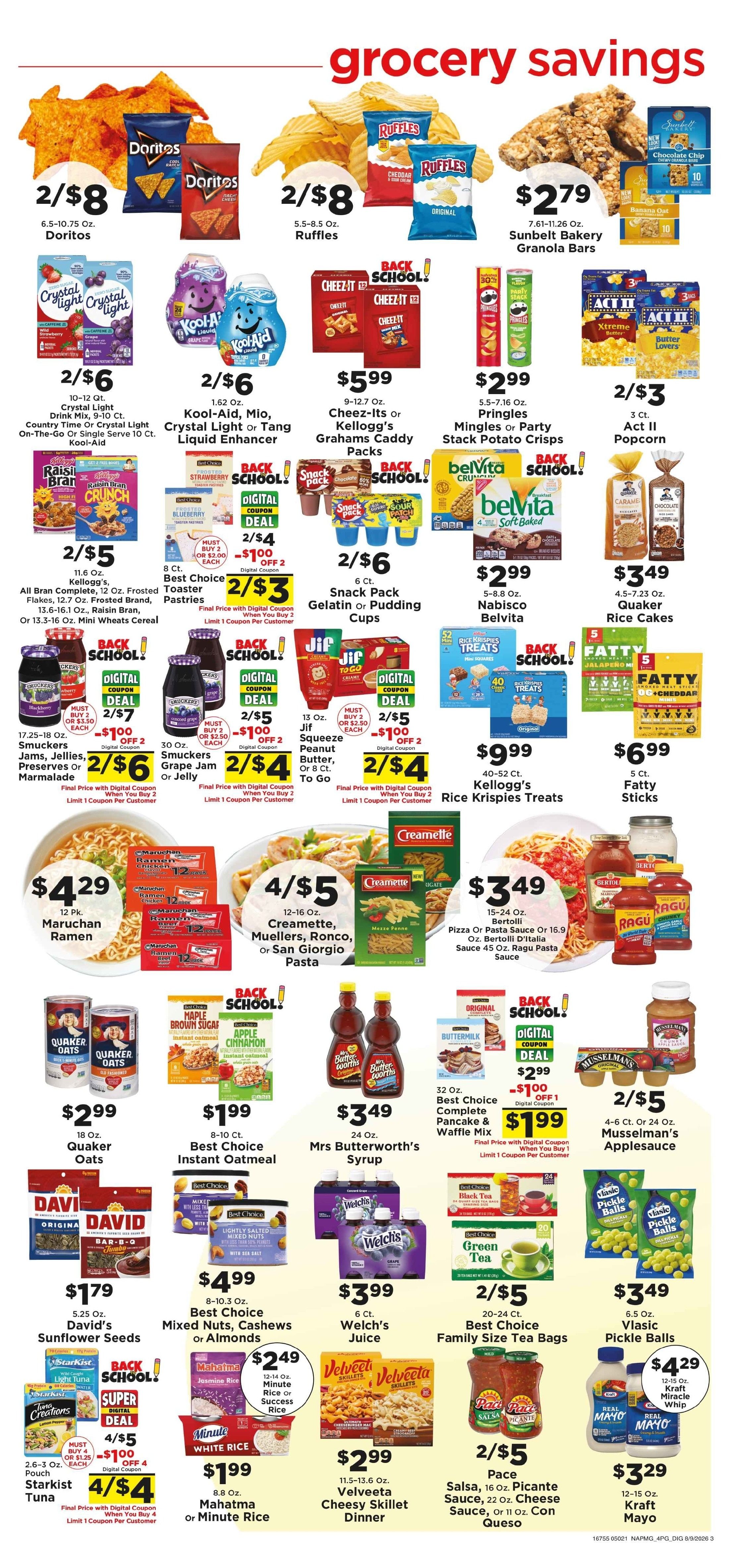 Chappell's Hometown Foods Weekly Ad August 10 - 16, 2026