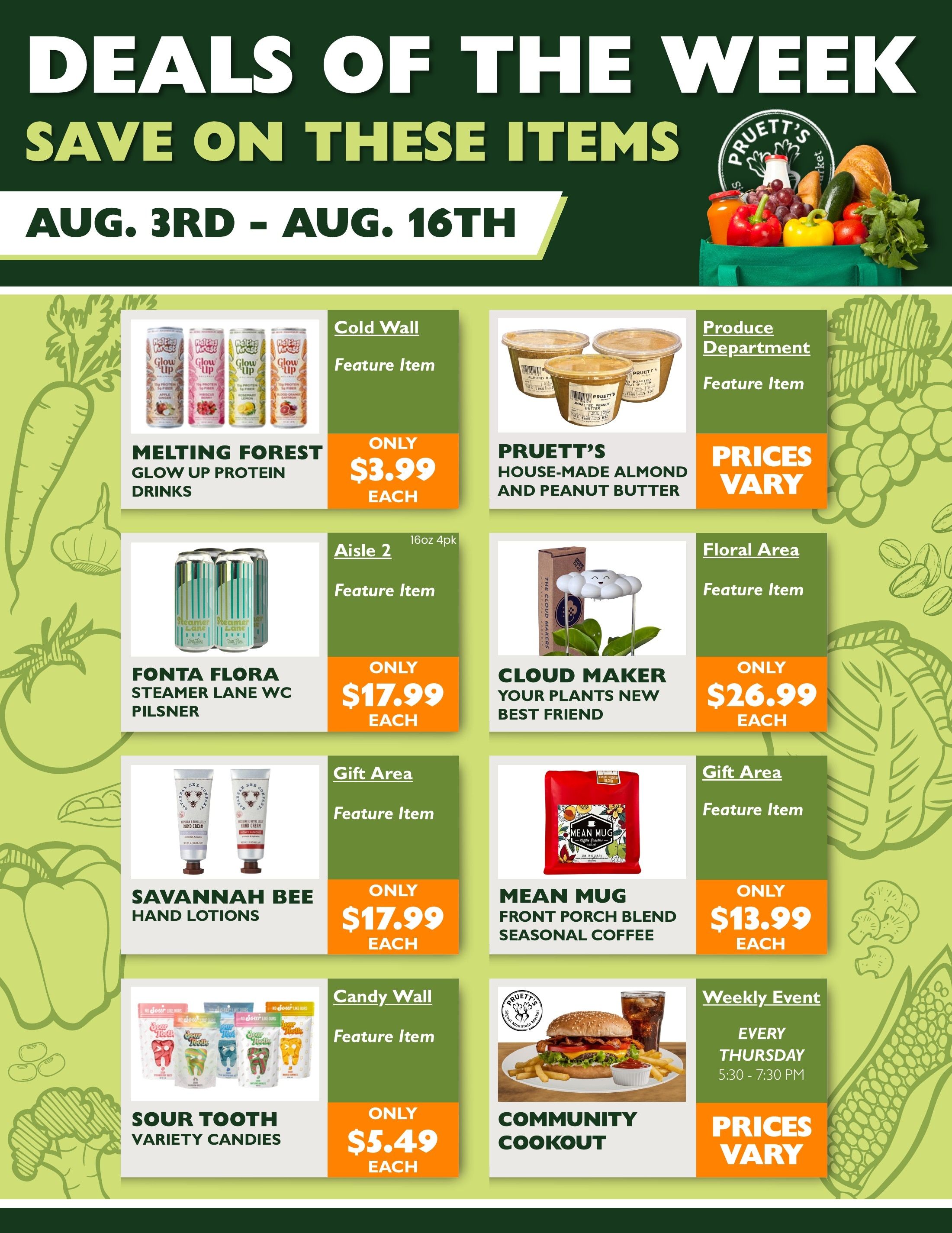 Pruett's Market Weekly Ad August 3 - 16, 2026