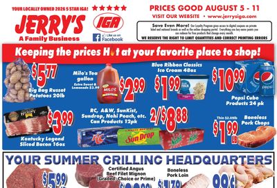 Jerry's IGA Weekly Ad August 5 - 11, 2026