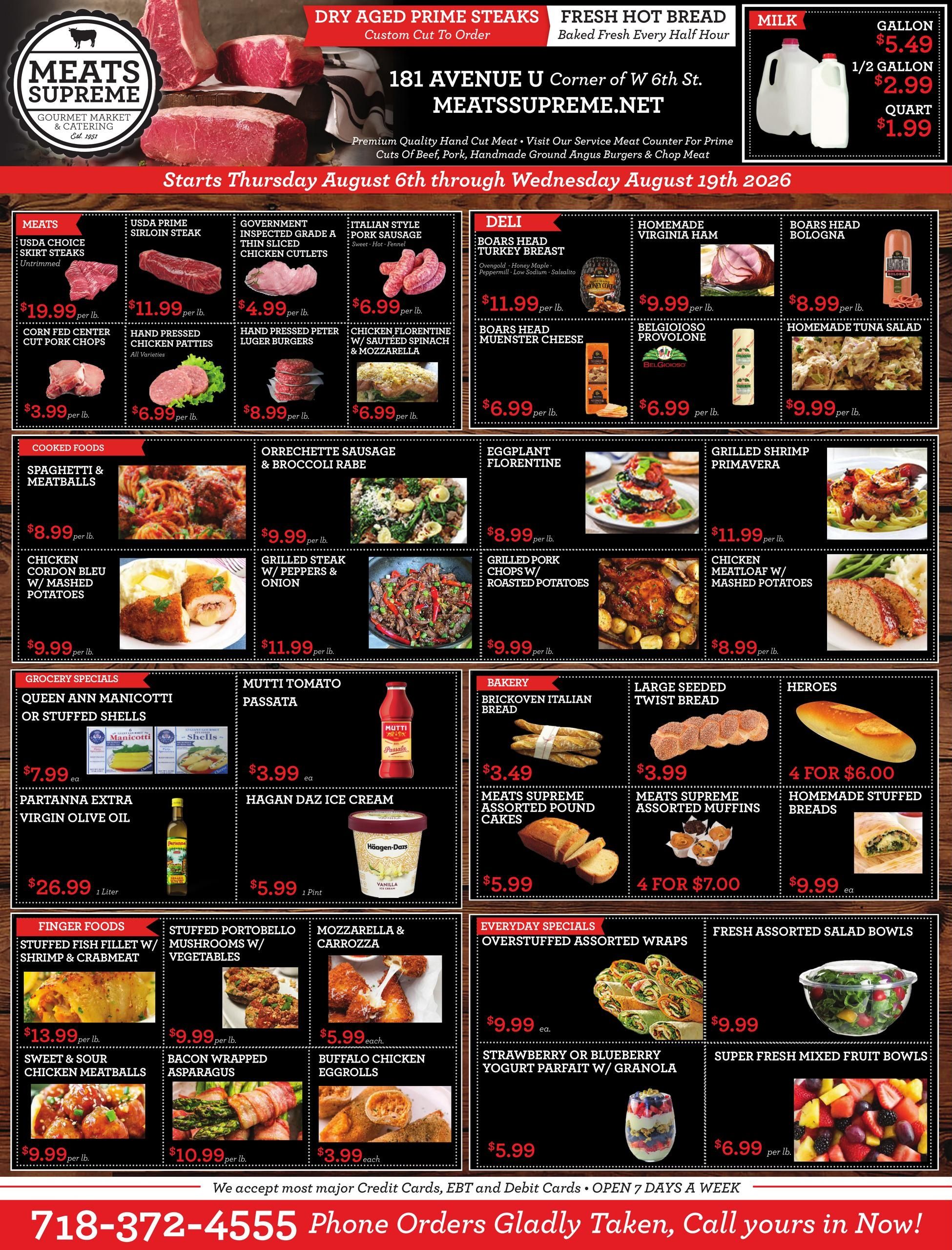 Meat Supreme (Jersey City Area, NJ) Weekly Ad August 6 - 19, 2026