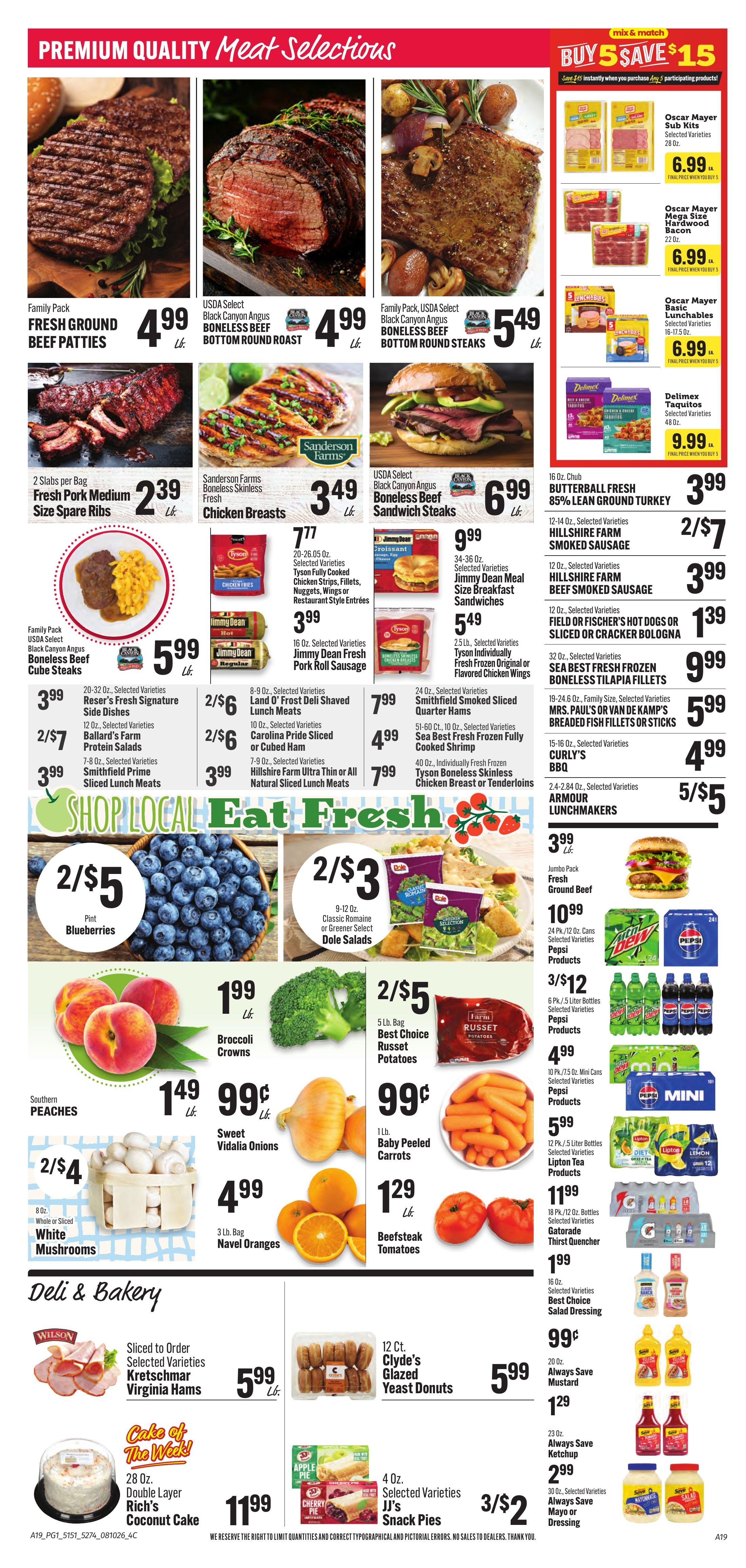 Reese's Food Stores Weekly Ad August 10 - 16, 2026