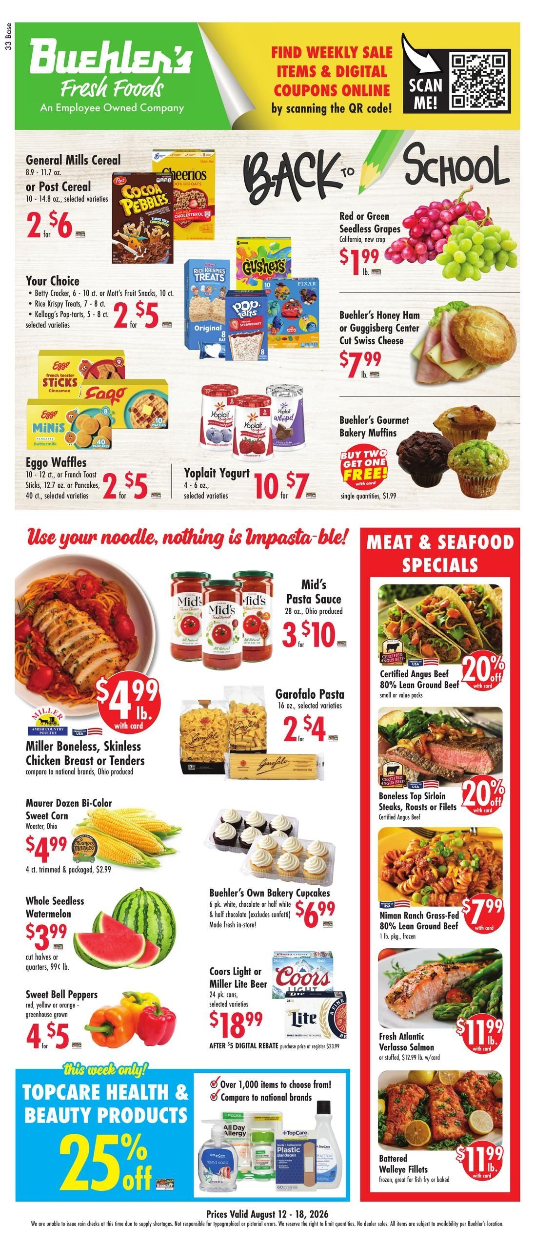 Buehler's Fresh Foods (Fairlawn–Akron Area, OH) Weekly Ad August 12 - 18, 2026