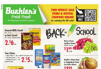 Buehler's Fresh Foods Weekly Ad August 12 - 18, 2026