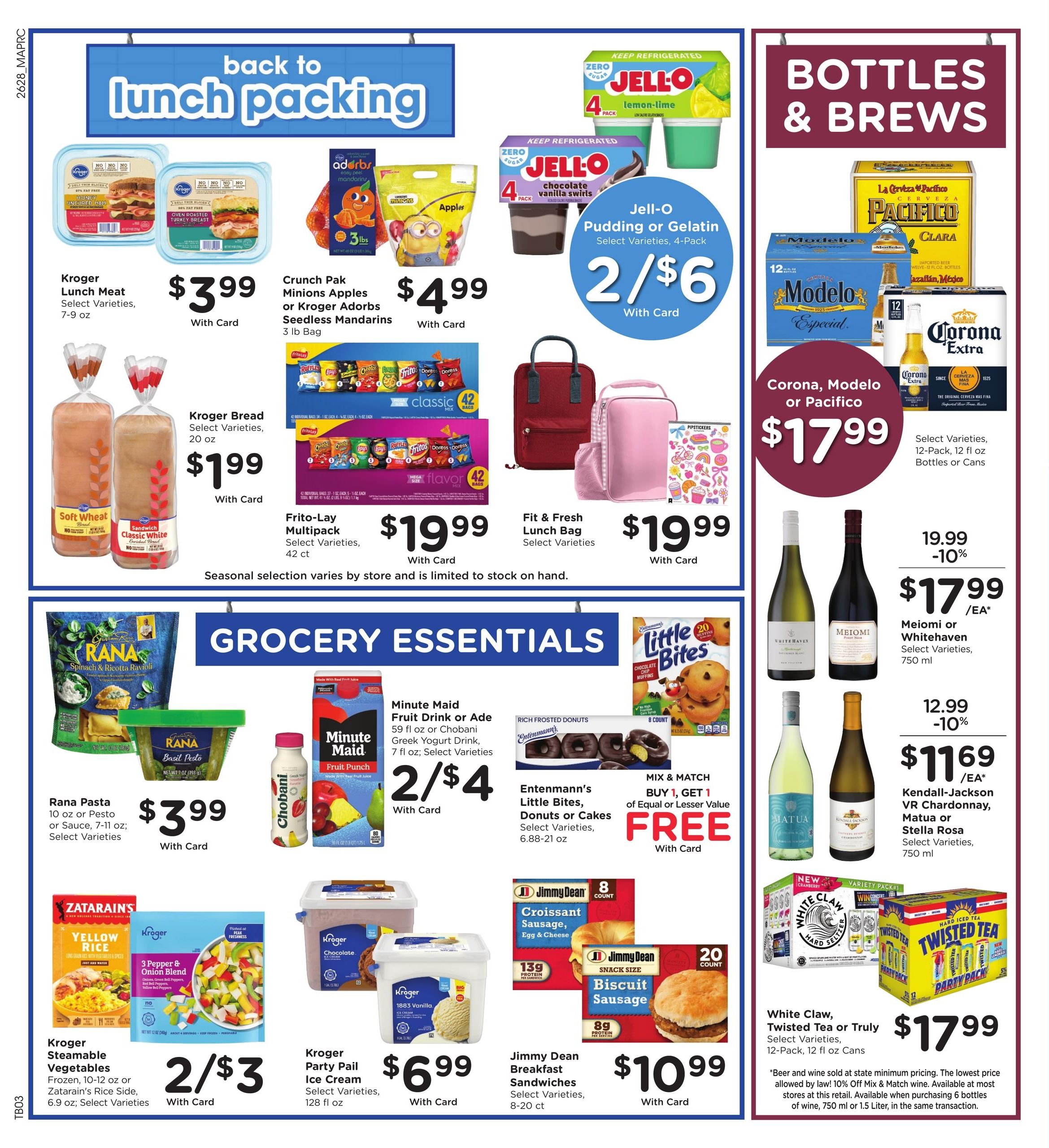 Kroger (Barlow-Vincent Area, OH) Weekly Ad August 12 - 18, 2026