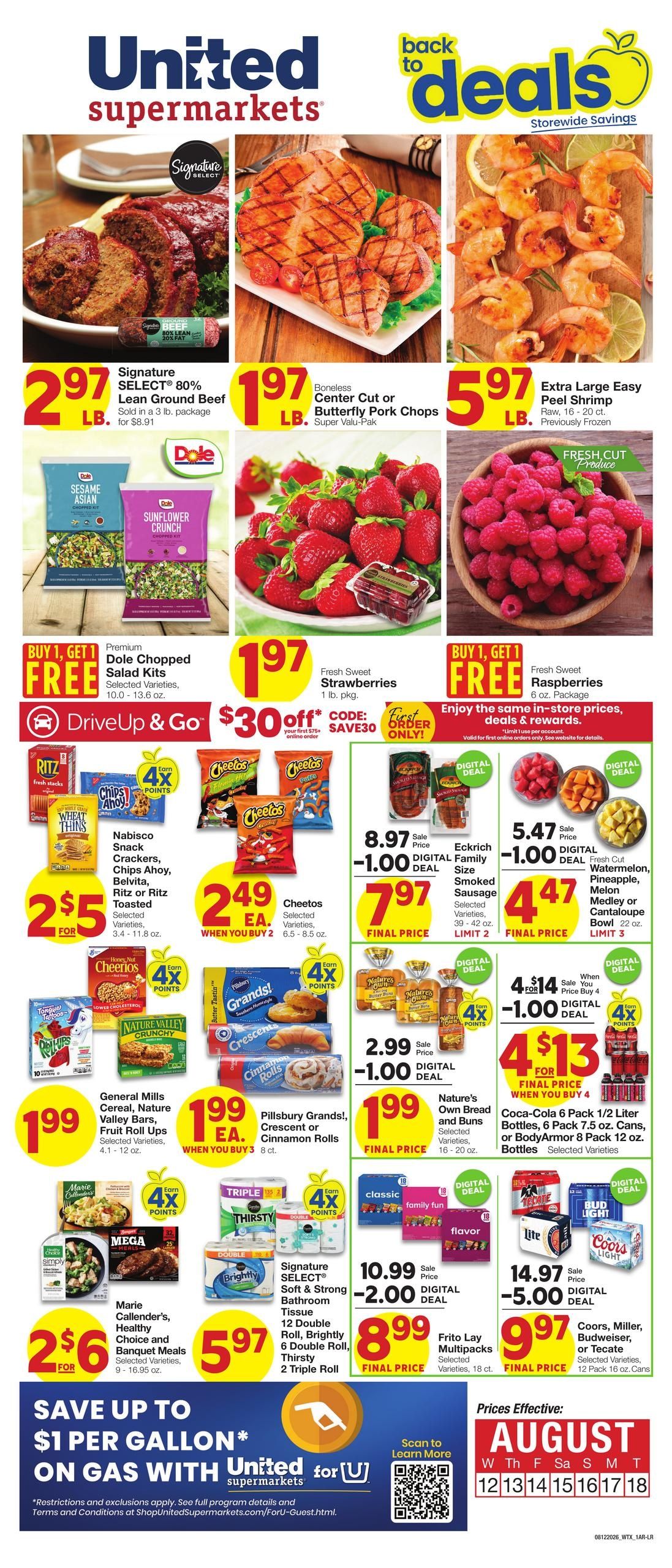 United Supermarkets (Clovis Area, NM) Weekly Ad August 12 - 18, 2026